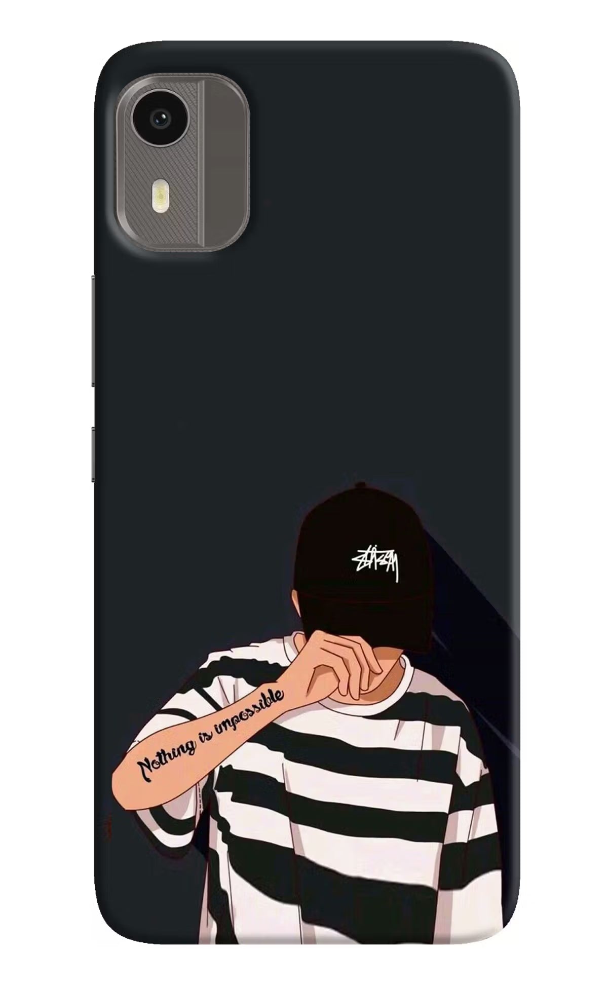 Aesthetic Boy Nokia C12/C12 Pro Back Cover - Aesthetic Boy Nokia C12/C12 Pro Hard Case Back Cover by Casekaro Aesthetic Boy Nokia C12/C12 Pro Hard Case Back Cover by Casekaro