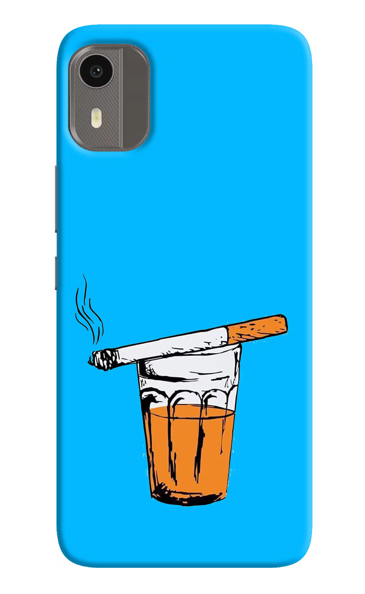 Chai Sutta Nokia C12/C12 Pro Back Cover - Chai Sutta Nokia C12/C12 Pro Hard Case Back Cover by Casekaro Chai Sutta Nokia C12/C12 Pro Hard Case Back Cover by Casekaro