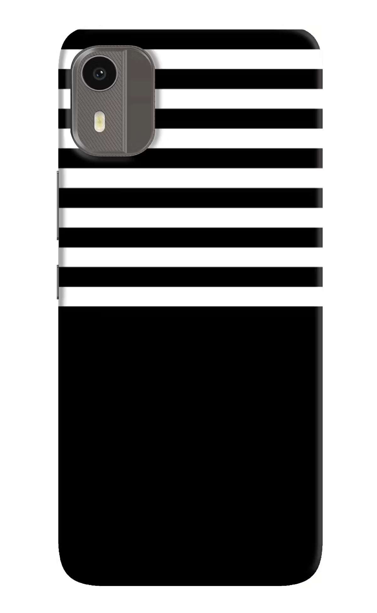 Black and White Print Nokia C12/C12 Pro Back Cover - Black and White Print Nokia C12/C12 Pro Hard Case Back Cover by Casekaro Black and White Print Nokia C12/C12 Pro Hard Case Back Cover by Casekaro