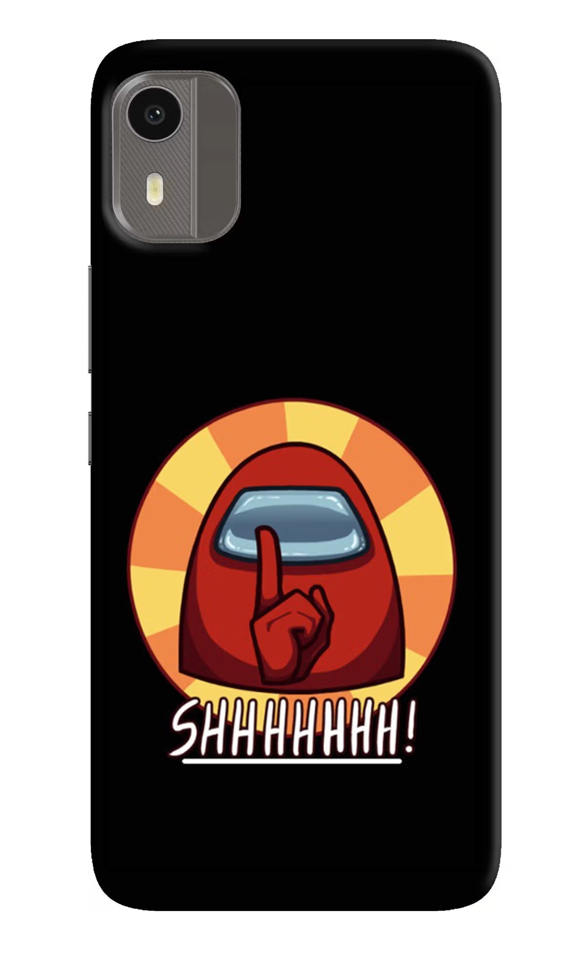 Among Us Shhh! Nokia C12/C12 Pro Back Cover - Among Us Shhh! Nokia C12/C12 Pro Hard Case Back Cover by Casekaro Among Us Shhh! Nokia C12/C12 Pro Hard Case Back Cover by Casekaro