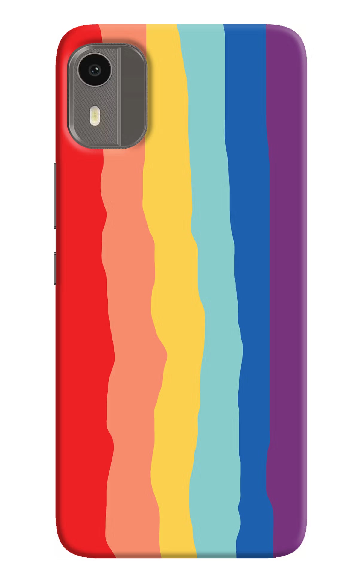 Rainbow Nokia C12/C12 Pro Back Cover - Rainbow Nokia C12/C12 Pro Hard Case Back Cover by Casekaro Rainbow Nokia C12/C12 Pro Hard Case Back Cover by Casekaro