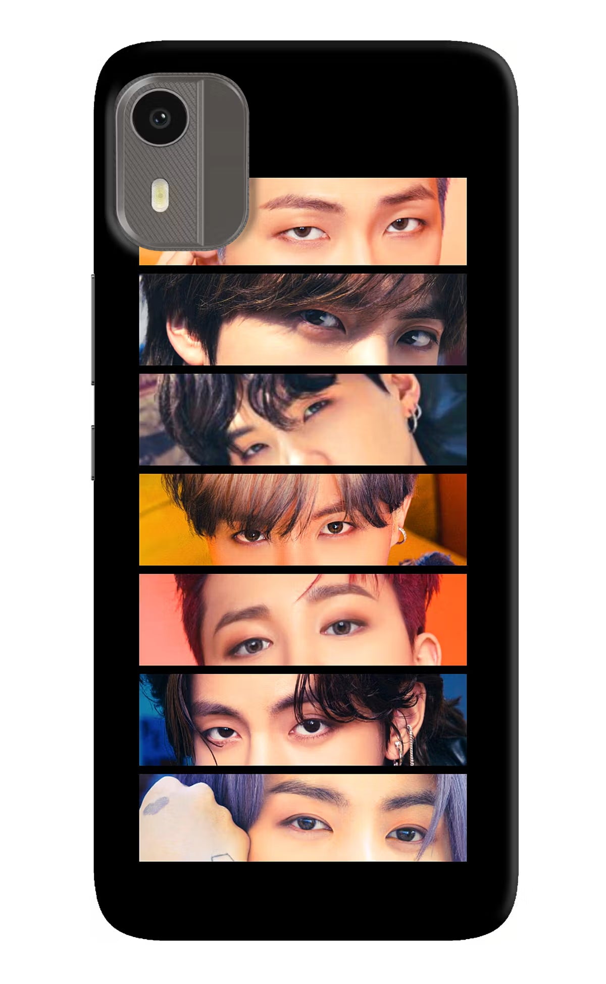 BTS Eyes Nokia C12/C12 Pro Back Cover - BTS Eyes Nokia C12/C12 Pro Hard Case Back Cover by Casekaro BTS Eyes Nokia C12/C12 Pro Hard Case Back Cover by Casekaro