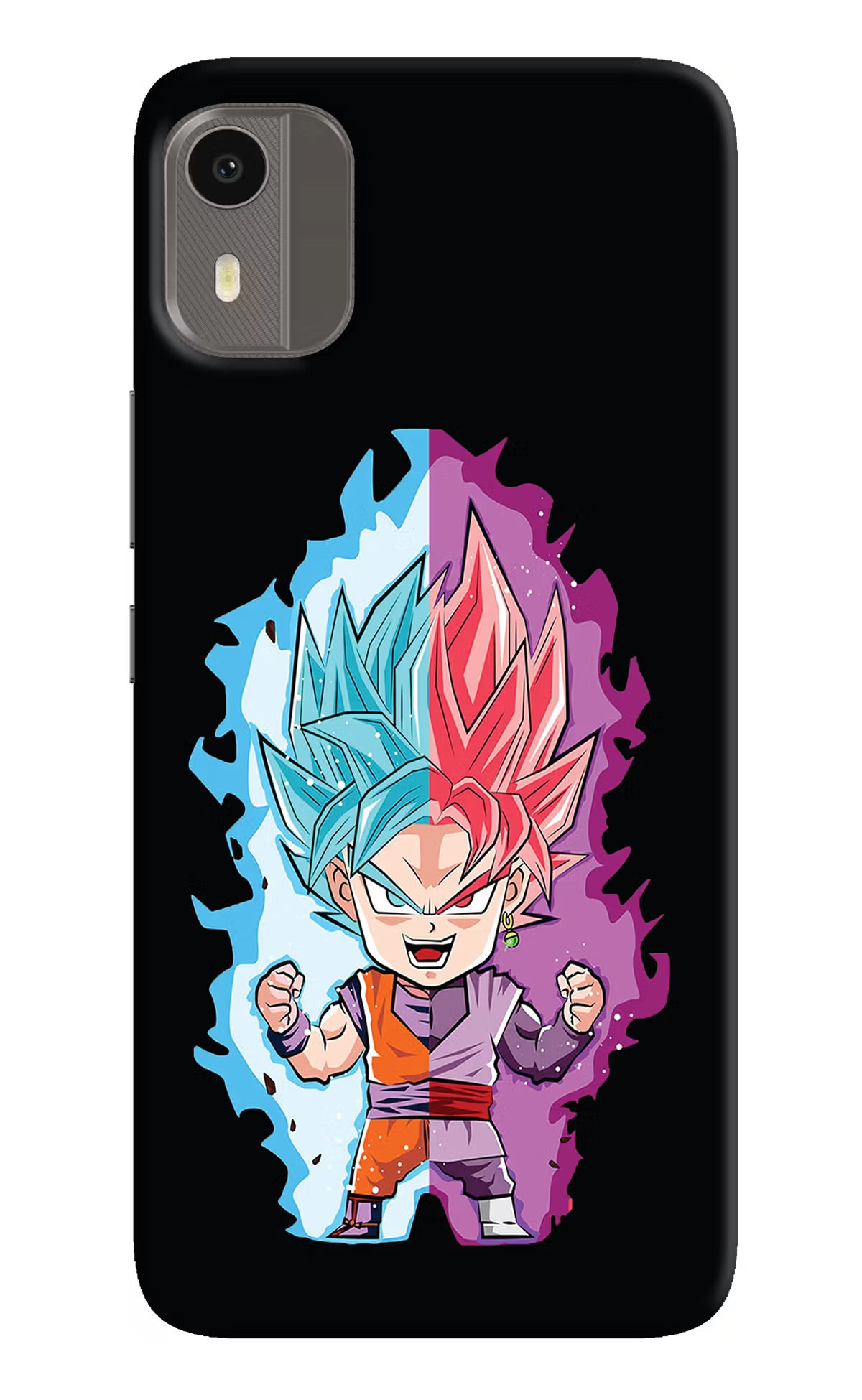 Chota Goku Nokia C12/C12 Pro Back Cover - Chota Goku Nokia C12/C12 Pro Hard Case Back Cover by Casekaro Chota Goku Nokia C12/C12 Pro Hard Case Back Cover by Casekaro