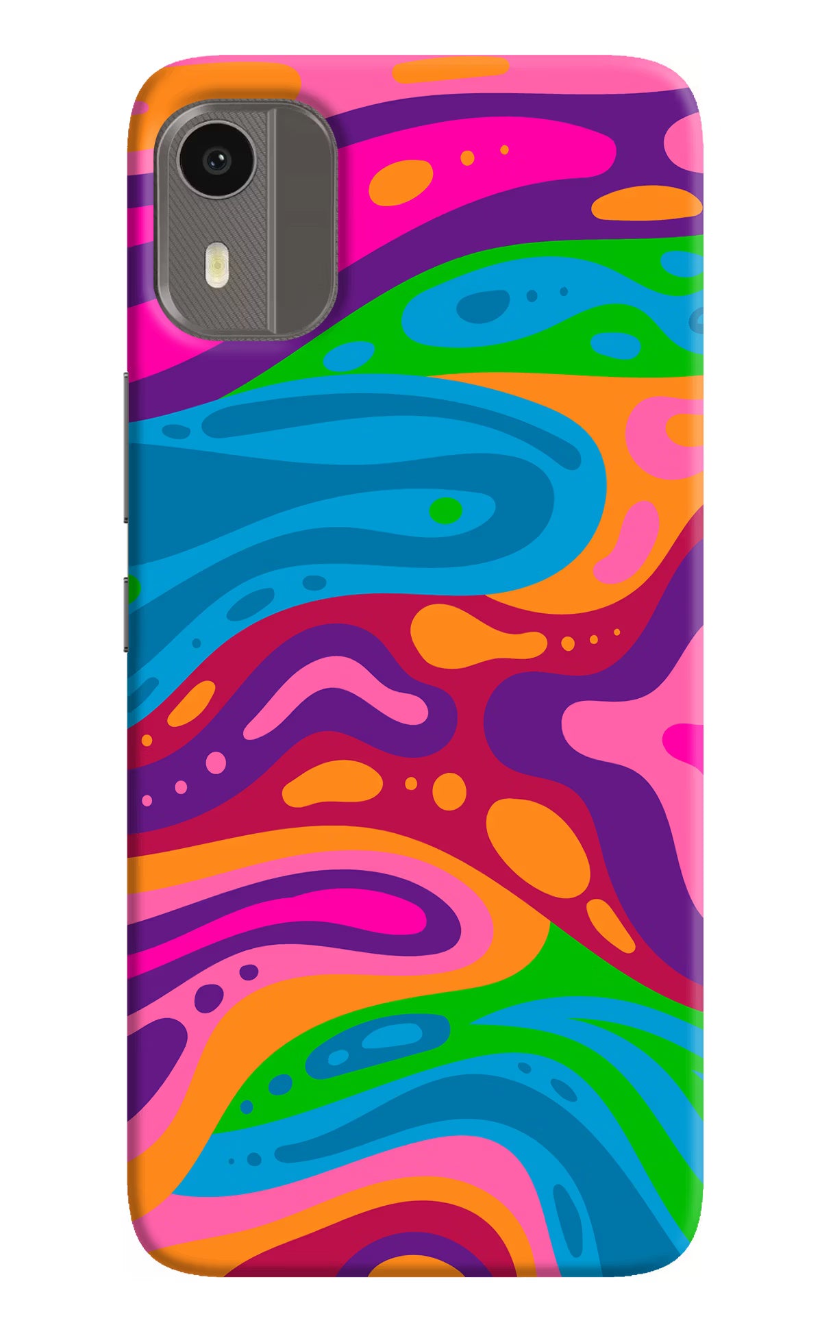 Trippy Pattern Nokia C12/C12 Pro Back Cover - Trippy Pattern Nokia C12/C12 Pro Hard Case Back Cover by Casekaro Trippy Pattern Nokia C12/C12 Pro Hard Case Back Cover by Casekaro