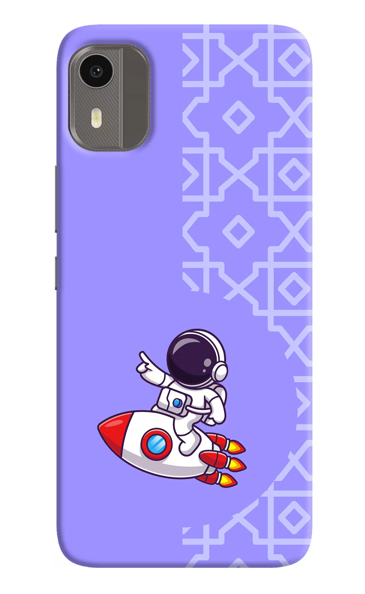 Cute Astronaut Nokia C12/C12 Pro Back Cover - Cute Astronaut Nokia C12/C12 Pro Hard Case Back Cover by Casekaro Cute Astronaut Nokia C12/C12 Pro Hard Case Back Cover by Casekaro