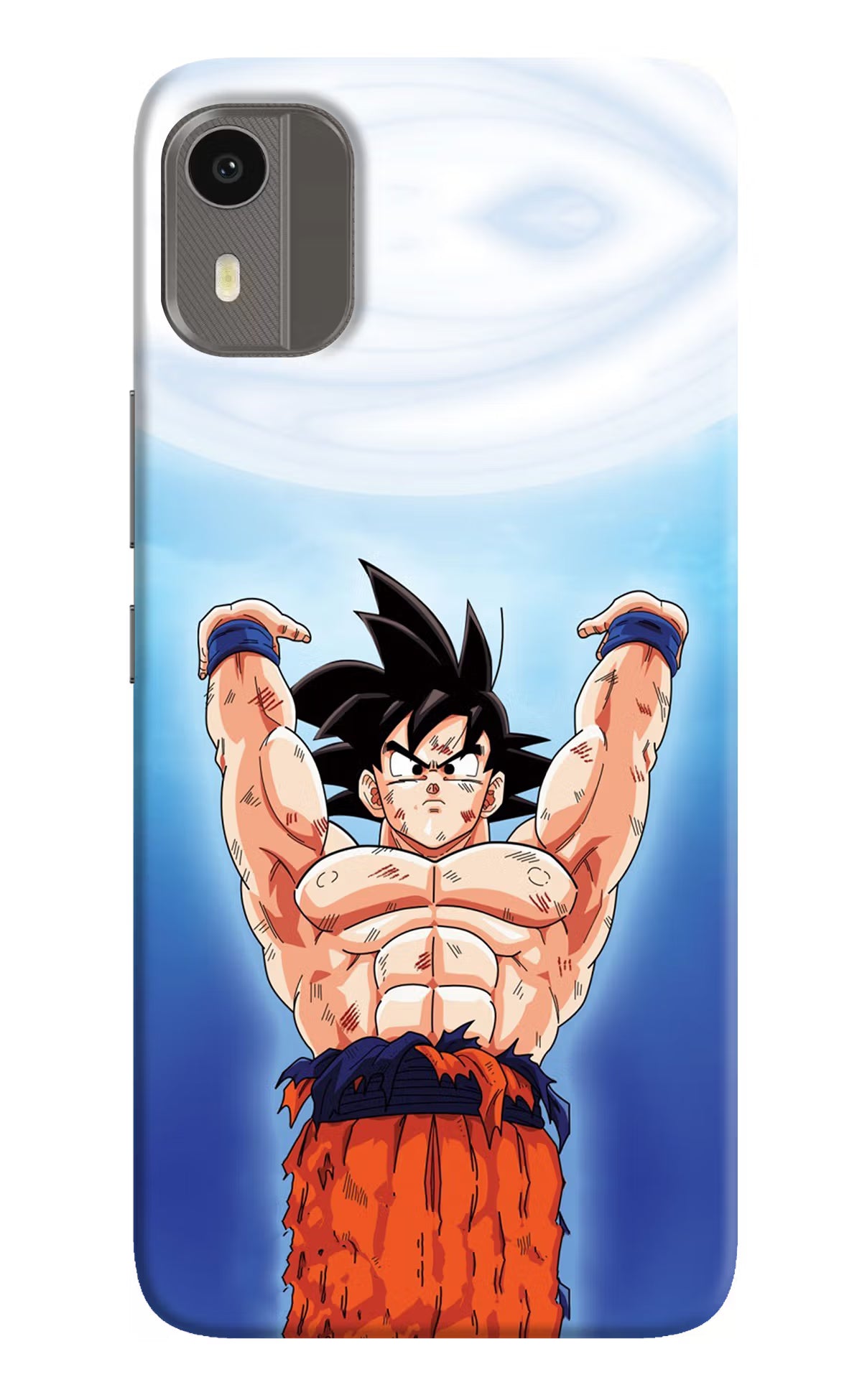 Goku Power Nokia C12/C12 Pro Back Cover - Goku Power Nokia C12/C12 Pro Hard Case Back Cover by Casekaro Goku Power Nokia C12/C12 Pro Hard Case Back Cover by Casekaro