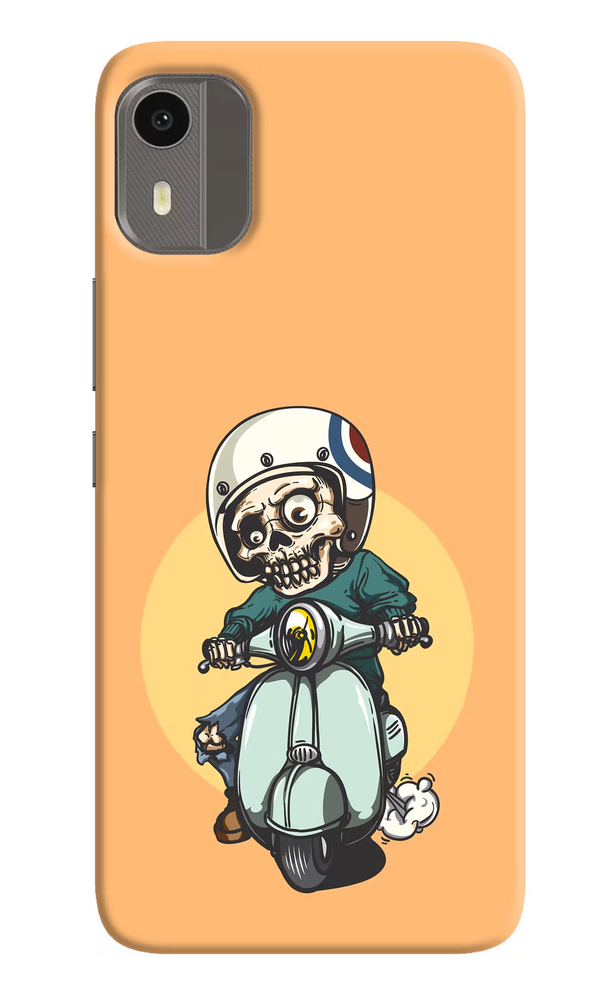 Undead Biker Nokia C12/C12 Pro Back Cover - Undead Biker Nokia C12/C12 Pro Hard Case Back Cover by Casekaro Undead Biker Nokia C12/C12 Pro Hard Case Back Cover by Casekaro