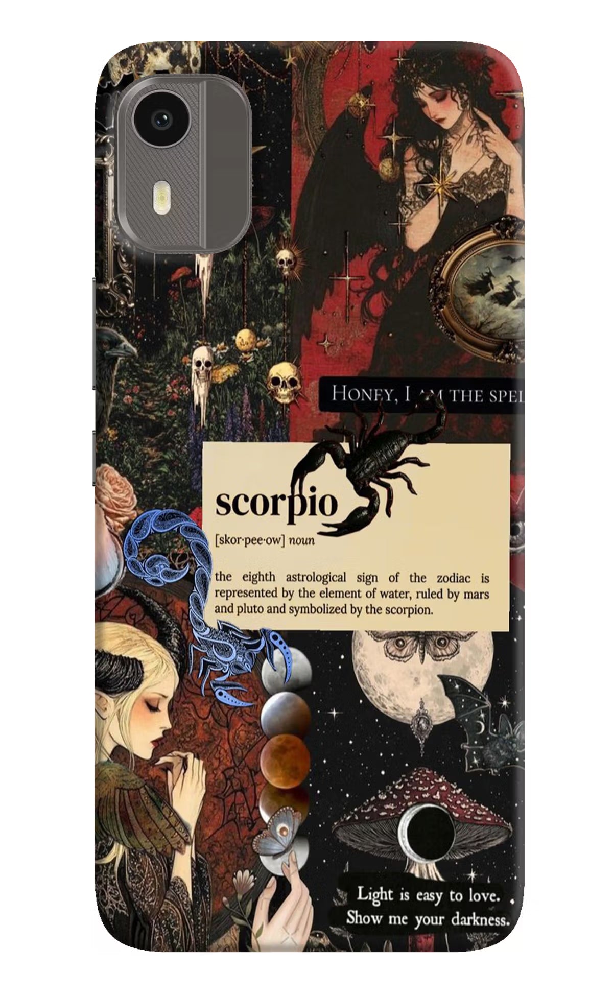 Scorpio Zodiac Nokia C12/C12 Pro Back Cover - Scorpio Zodiac Nokia C12/C12 Pro Hard Case Back Cover by Casekaro Scorpio Zodiac Nokia C12/C12 Pro Hard Case Back Cover by Casekaro