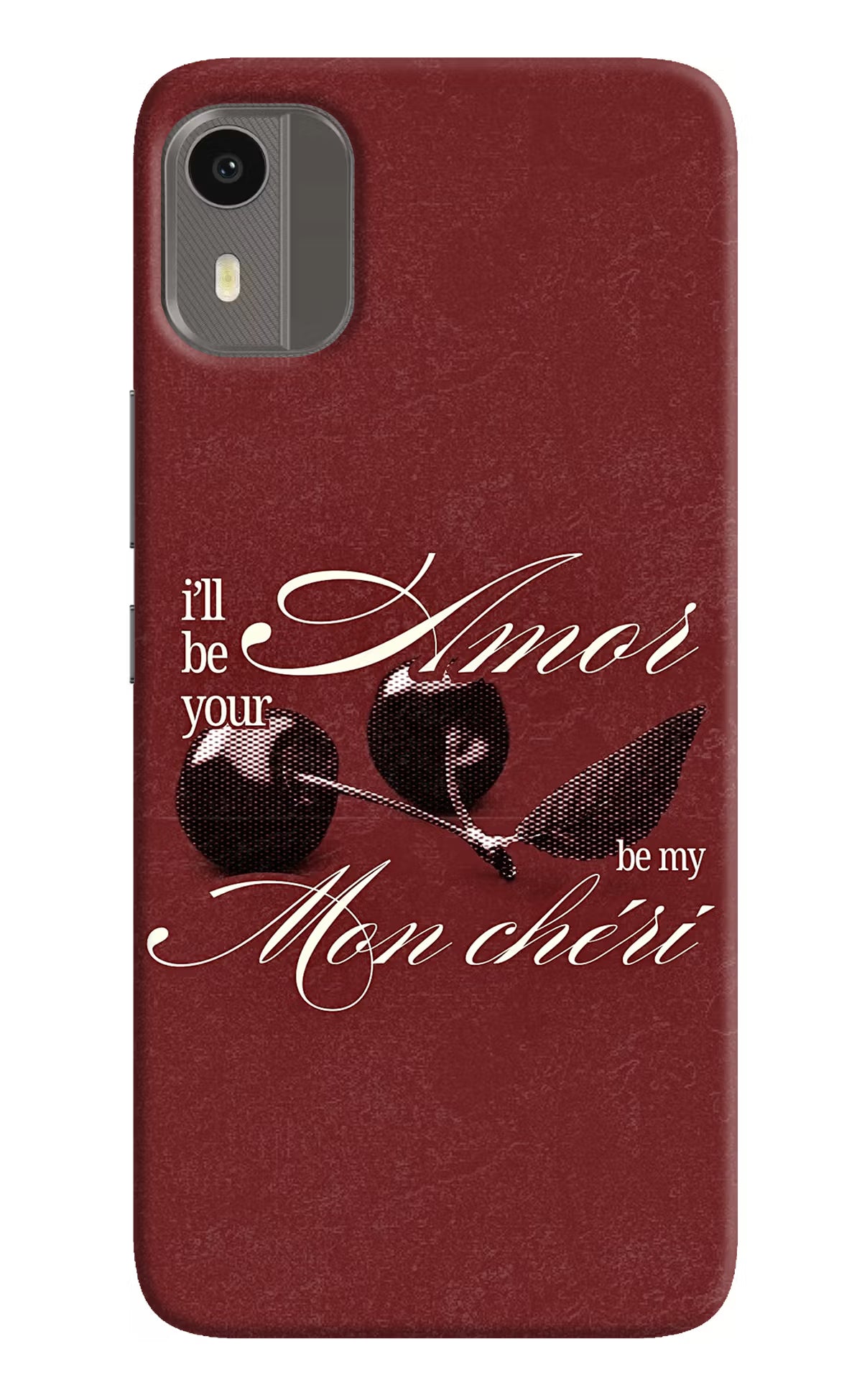 Velvet Cherry Nokia C12/C12 Pro Back Cover - Velvet Cherry Nokia C12/C12 Pro Back Cover Velvet Cherry Nokia C12/C12 Pro Back Cover