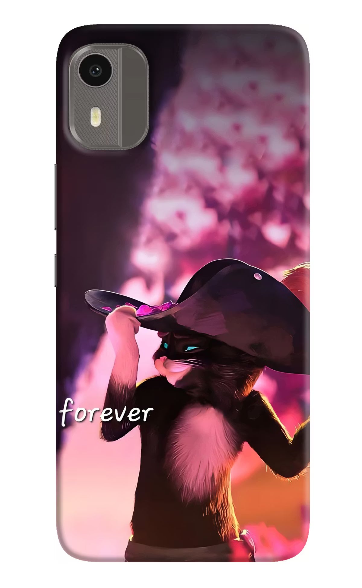Forever Cat Nokia C12/C12 Pro Back Cover - Forever Cat Nokia C12/C12 Pro Back Cover Forever Cat Nokia C12/C12 Pro Back Cover