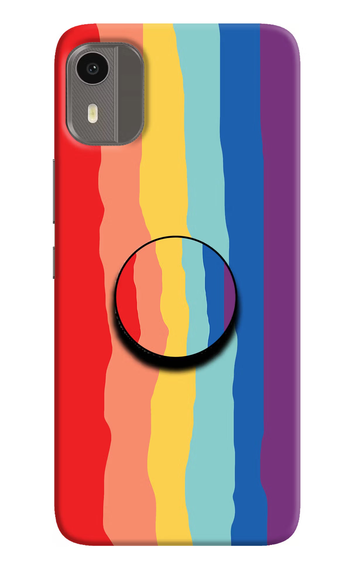 Rainbow Nokia C12/C12 Pro Pop Case - Rainbow Nokia C12/C12 Pro Pop Case by Casekaro Rainbow Nokia C12/C12 Pro Pop Case by Casekaro