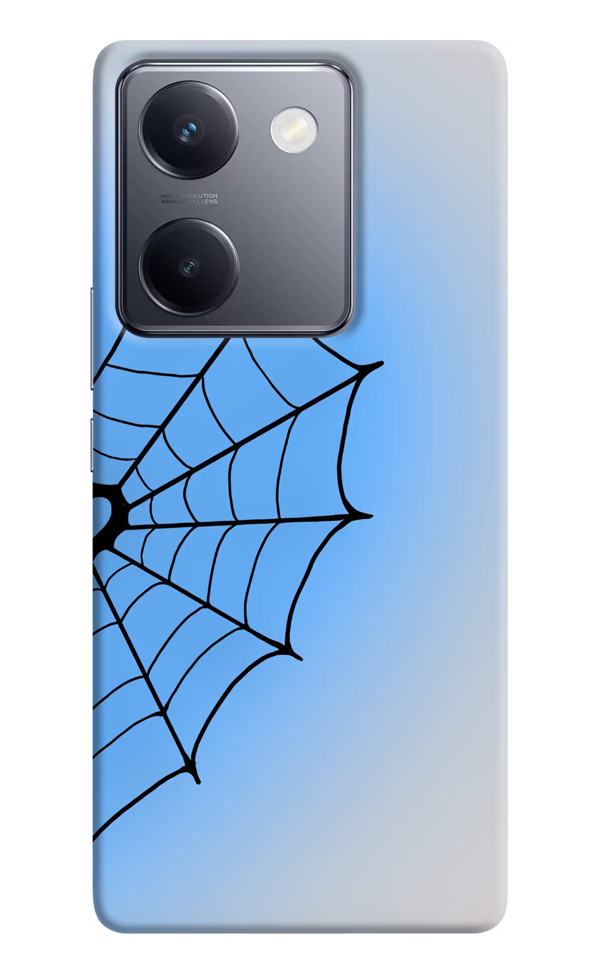 Blue Web Vivo Y200 Pro Back Cover - Blue Web Vivo Y200 Pro Back Cover Blue Web Vivo Y200 Pro Back Cover