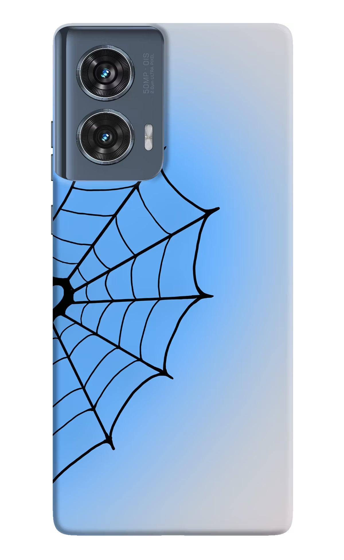 Blue Web Moto Edge 50 Fusion Back Cover - Blue Web Moto Edge 50 Fusion Back Cover Blue Web Moto Edge 50 Fusion Back Cover