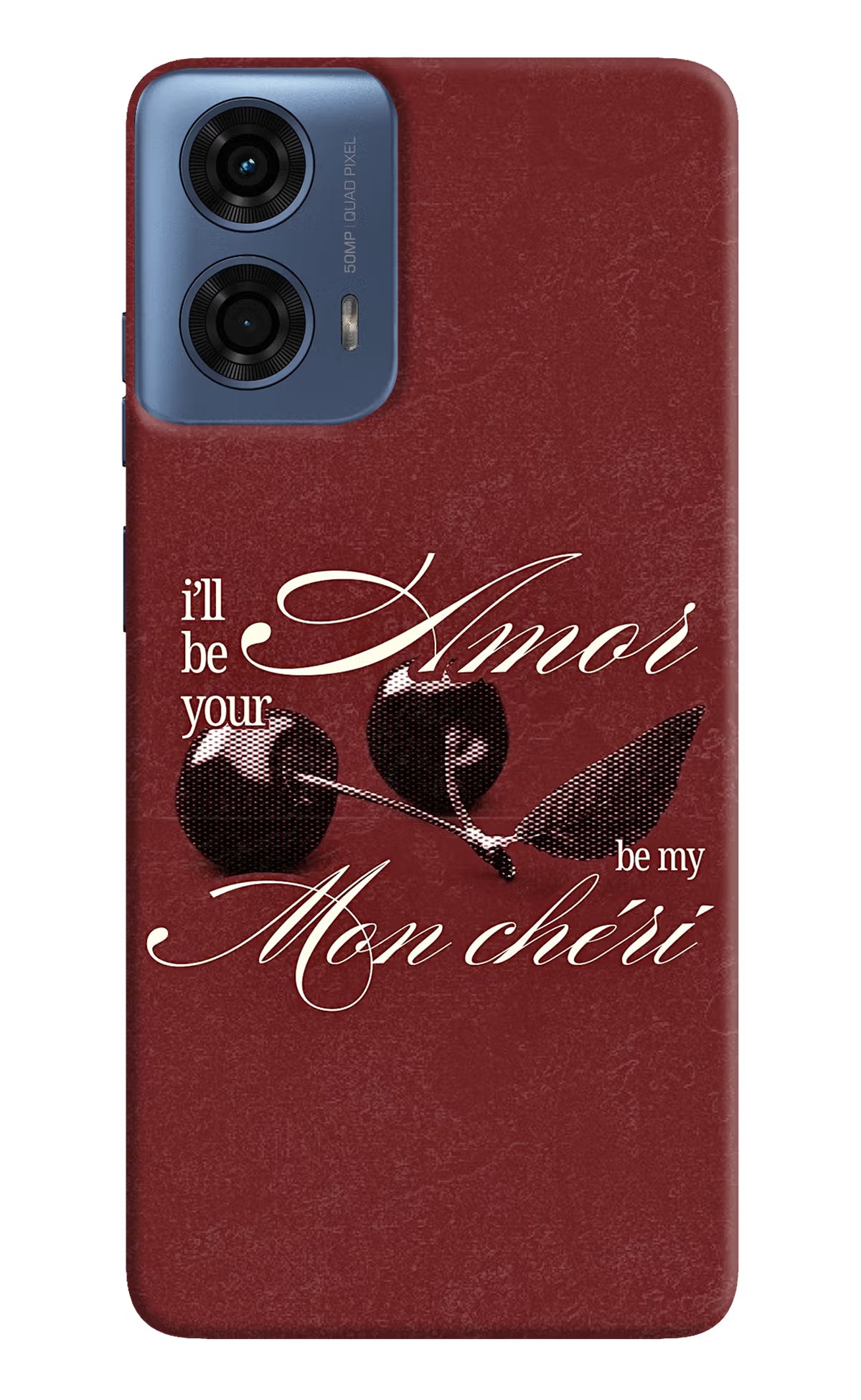 Velvet Cherry Moto G24 Power Back Cover - Velvet Cherry Moto G24 Power Back Cover Velvet Cherry Moto G24 Power Back Cover