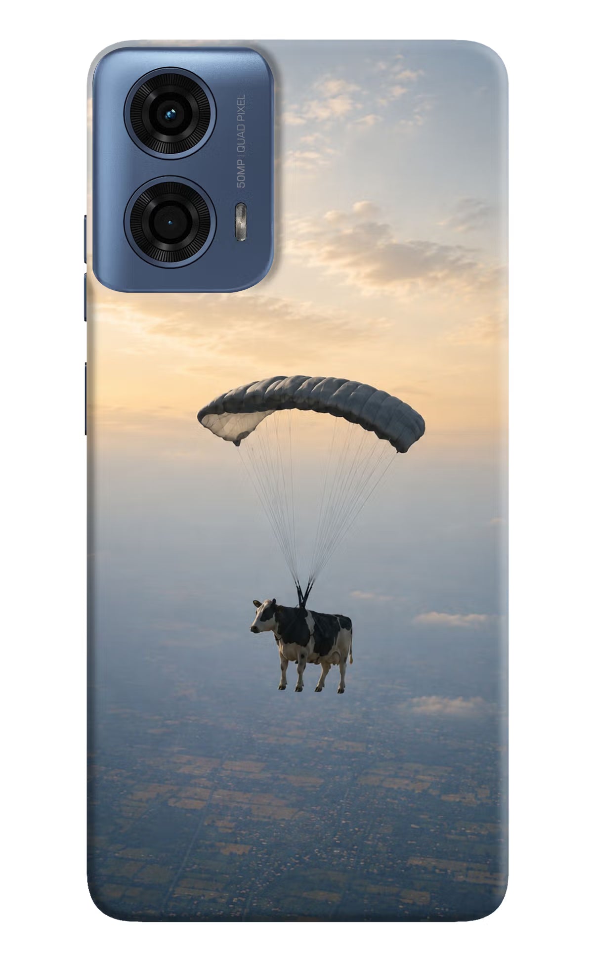 Skydiving Cow Moto G24 Power Back Cover - Skydiving Cow Moto G24 Power Back Cover Skydiving Cow Moto G24 Power Back Cover