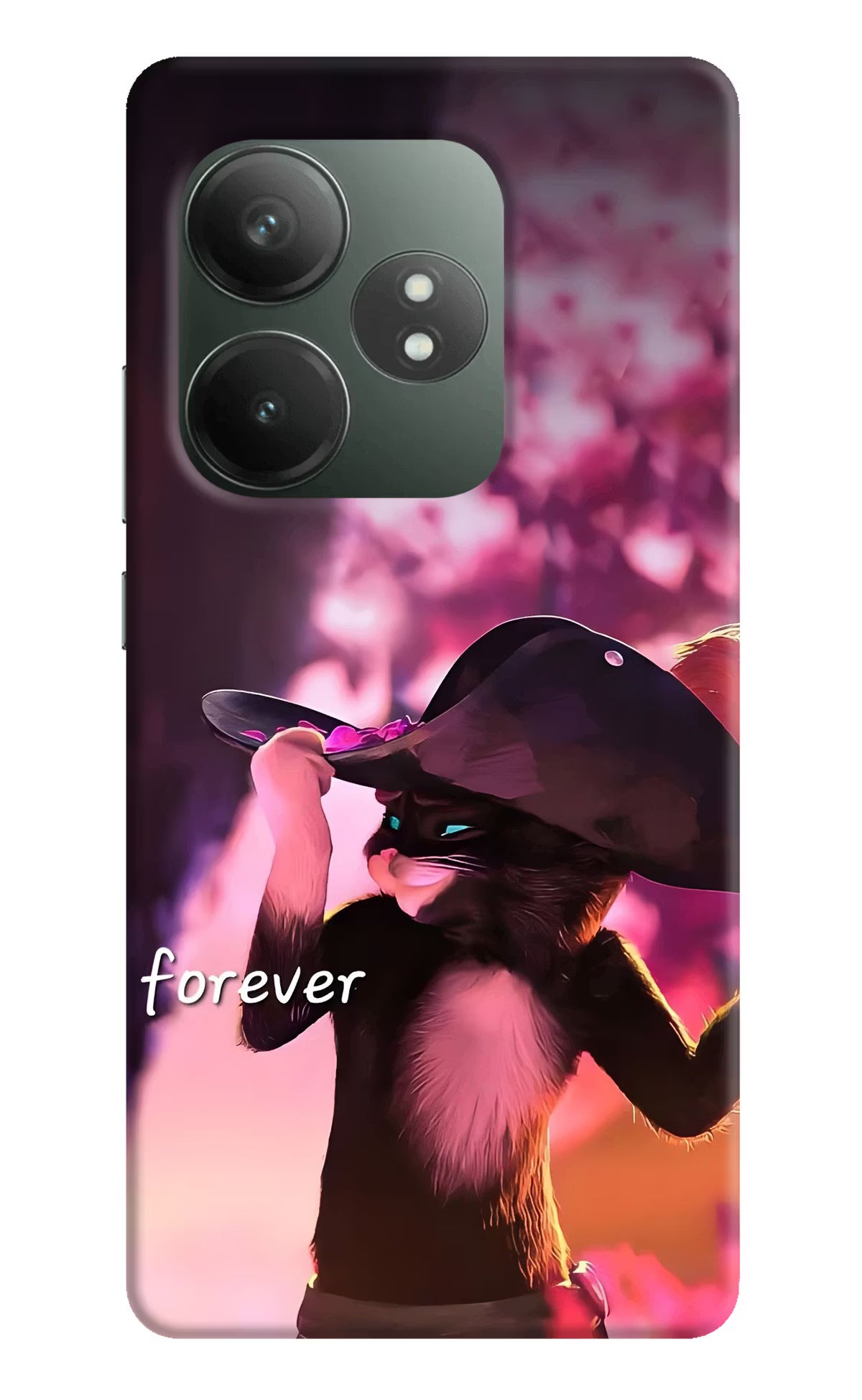 Forever Cat Realme GT 6T 5G Back Cover - Forever Cat Realme GT 6T 5G Back Cover Forever Cat Realme GT 6T 5G Back Cover