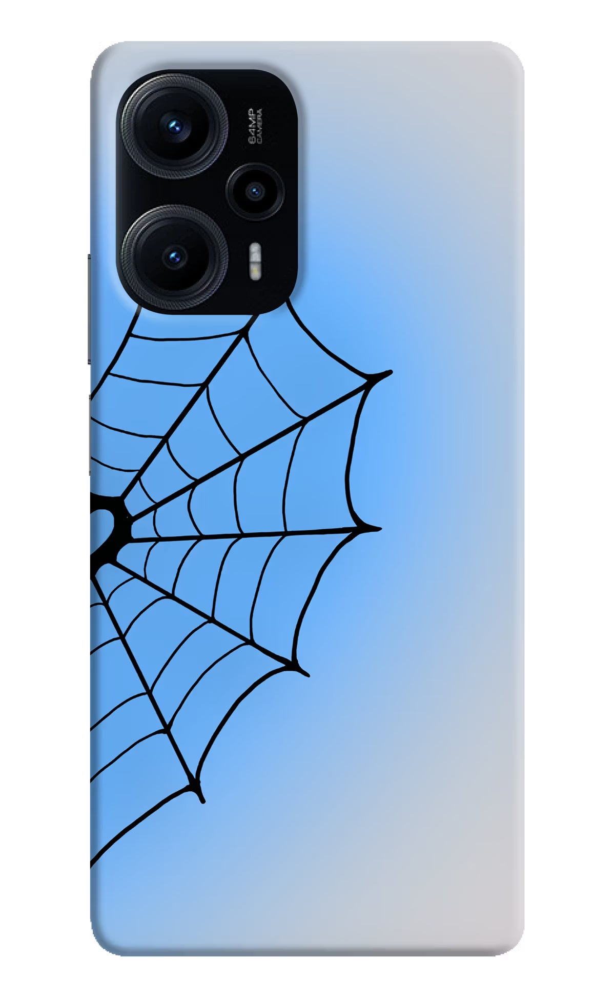 Blue Web Poco F5 5G Back Cover - Blue Web Poco F5 5G Back Cover Blue Web Poco F5 5G Back Cover