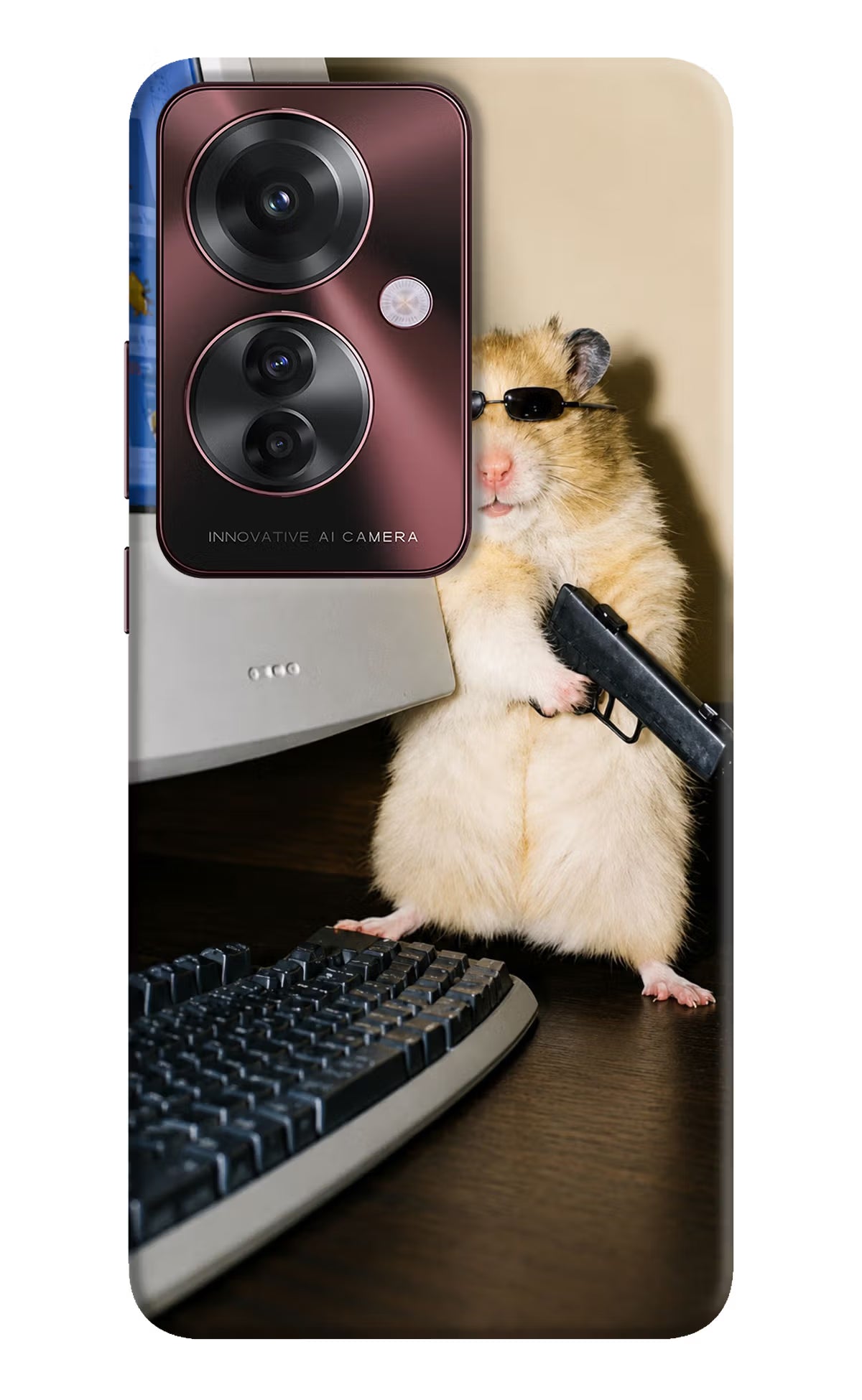 Hacker Hamster Oppo F25 Pro 5G Back Cover - Hacker Hamster Oppo F25 Pro 5G Back Cover Hacker Hamster Oppo F25 Pro 5G Back Cover