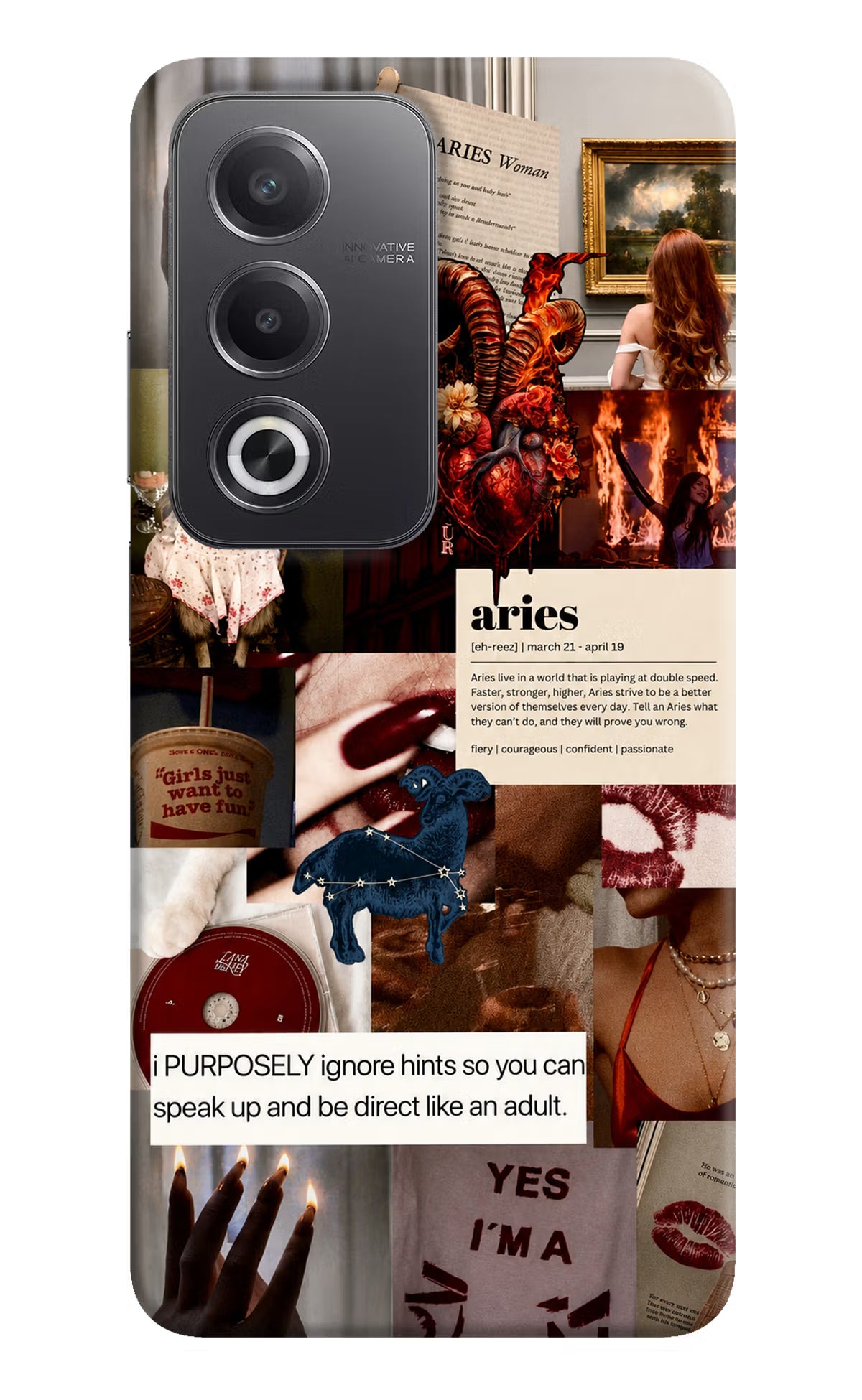 Zodiac Aries Oppo A3 Pro 5G Back Cover - Zodiac Aries Oppo A3 Pro 5G Back Cover Zodiac Aries Oppo A3 Pro 5G Back Cover