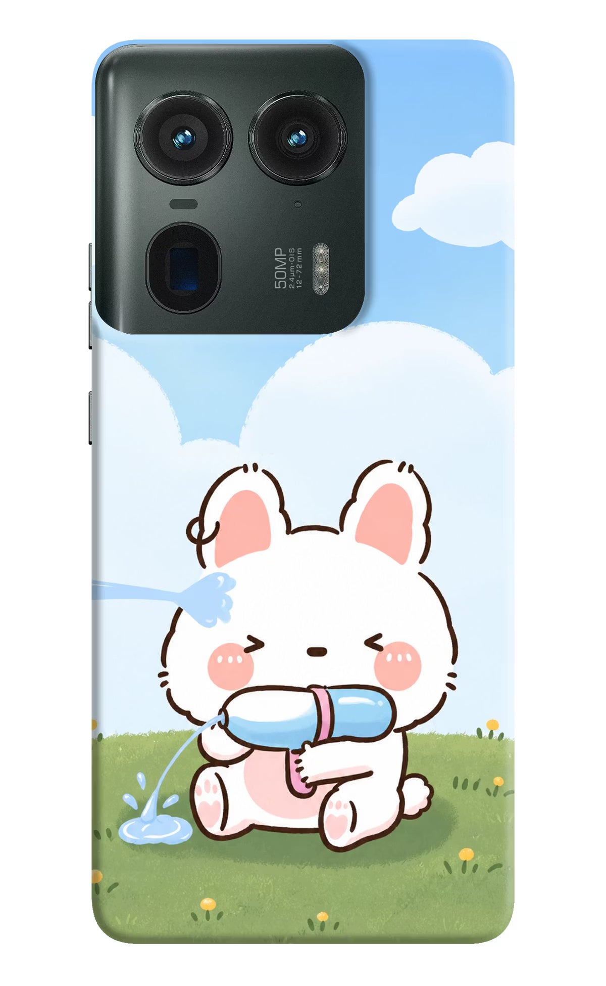 Bunny Treat Moto Edge 50 Ultra 5G Back Cover - Bunny Treat Moto Edge 50 Ultra 5G Back Cover Bunny Treat Moto Edge 50 Ultra 5G Back Cover