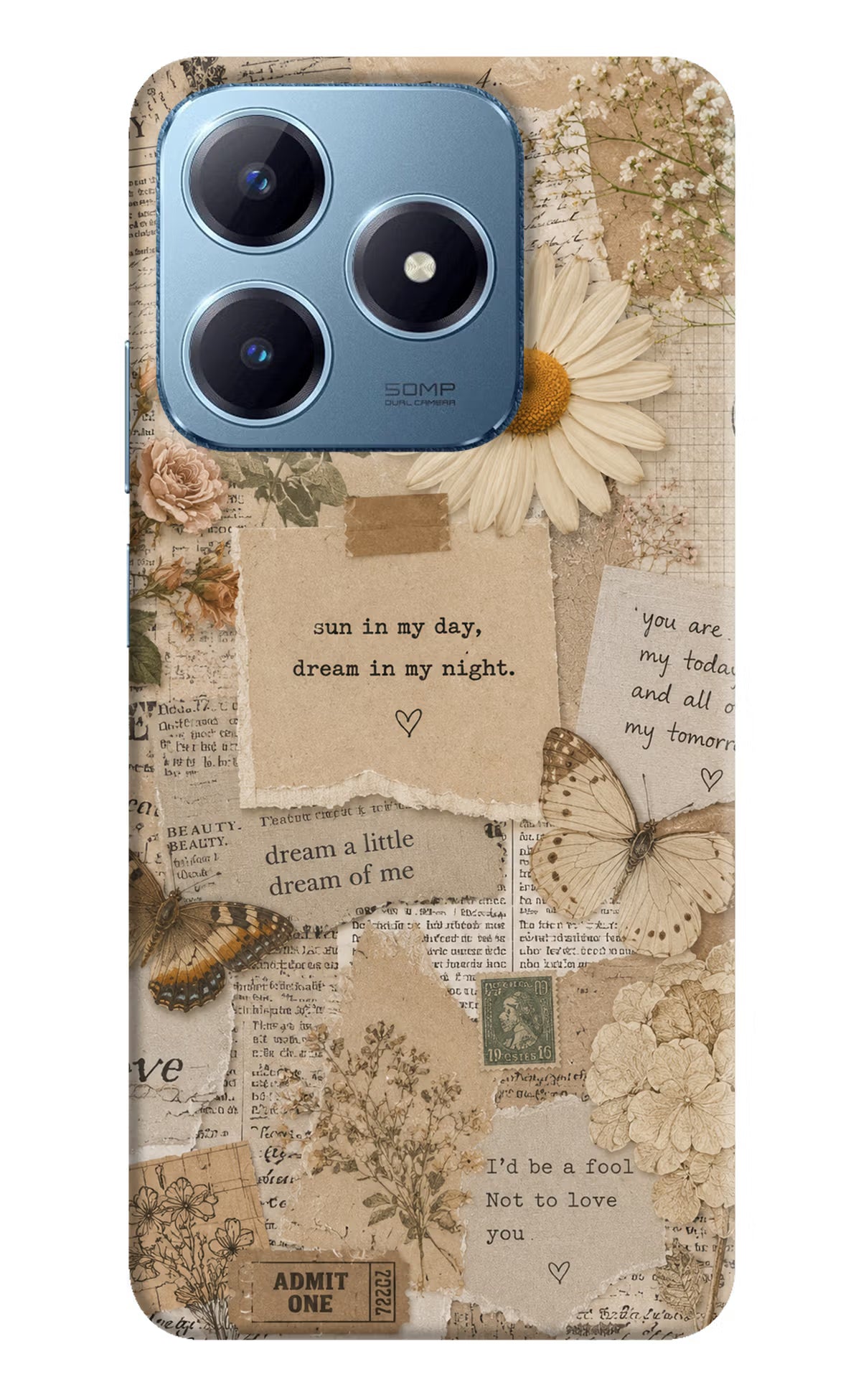 Vintage case Realme Narzo N63 Back Cover - Vintage case Realme Narzo N63 Back Cover Vintage case Realme Narzo N63 Back Cover