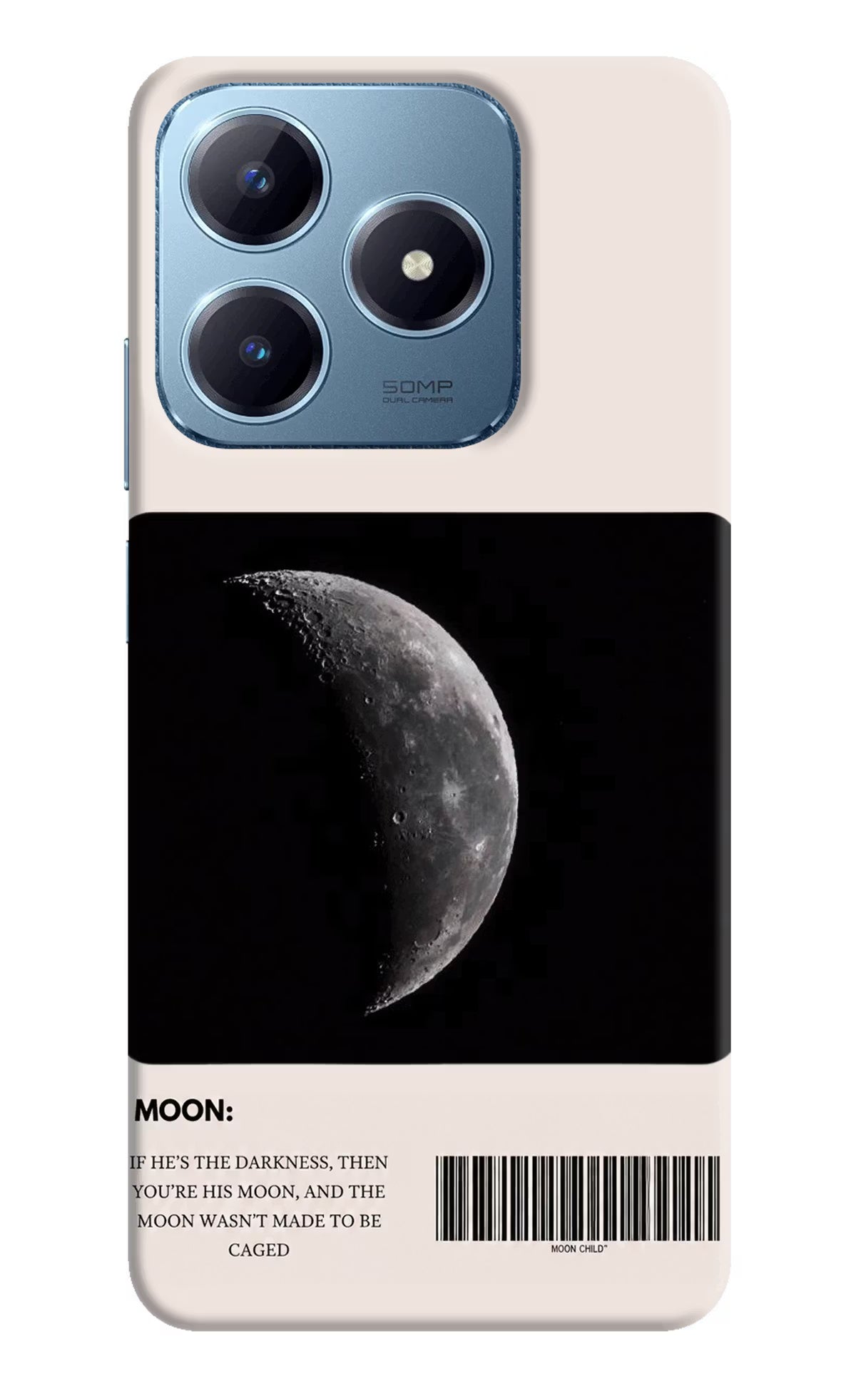 Moon Phase Realme Narzo N63 Back Cover - Moon Phase Realme Narzo N63 Back Cover Moon Phase Realme Narzo N63 Back Cover