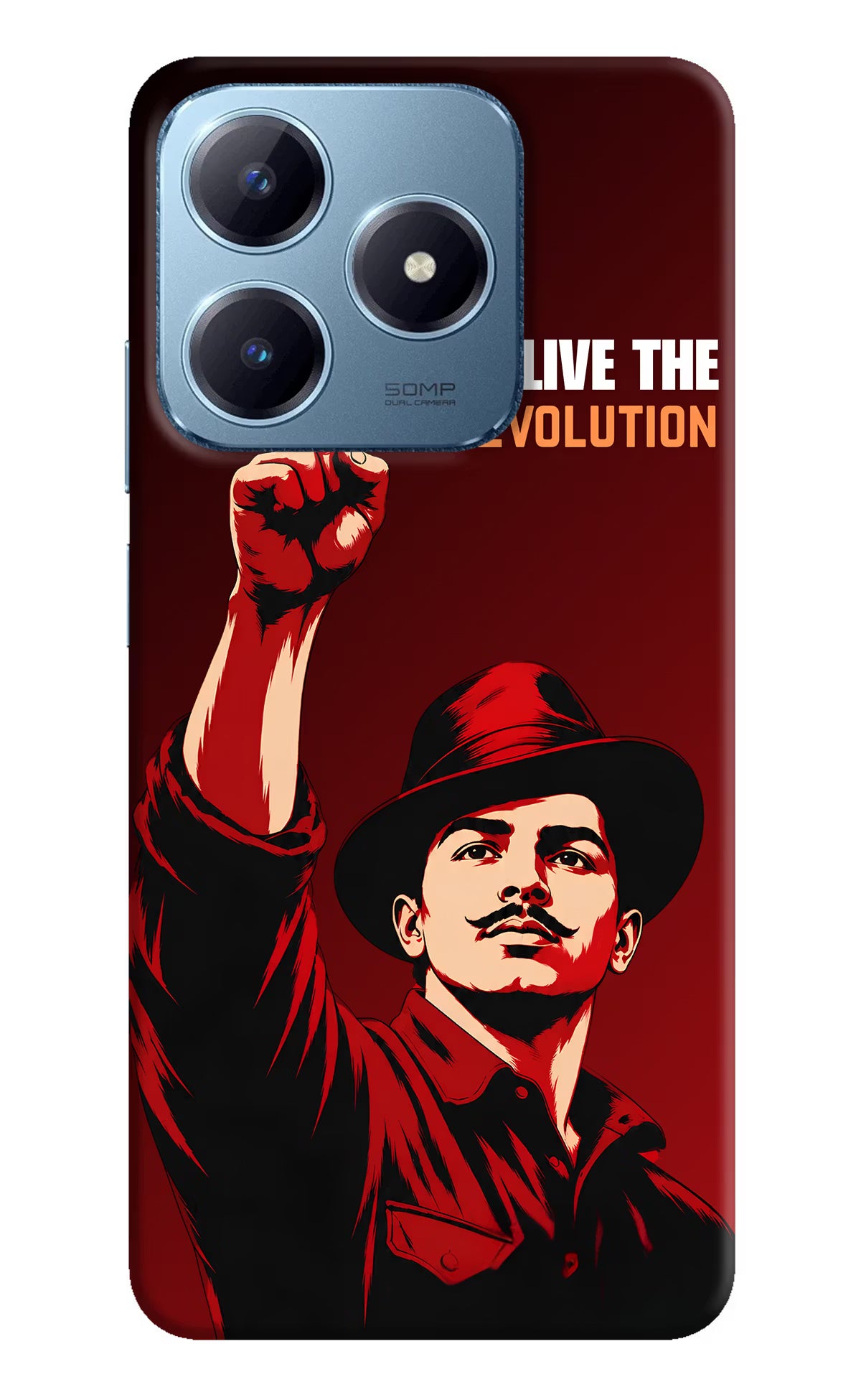 Bhagat Singh Revolution Realme Narzo N63 Back Cover - Bhagat Singh Revolution Realme Narzo N63 Back Cover Bhagat Singh Revolution Realme Narzo N63 Back Cover