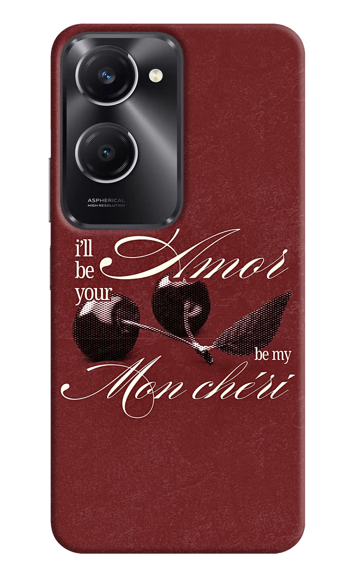 Velvet Cherry Vivo T3 Lite 5G Back Cover - Velvet Cherry Vivo T3 Lite 5G Back Cover Velvet Cherry Vivo T3 Lite 5G Back Cover