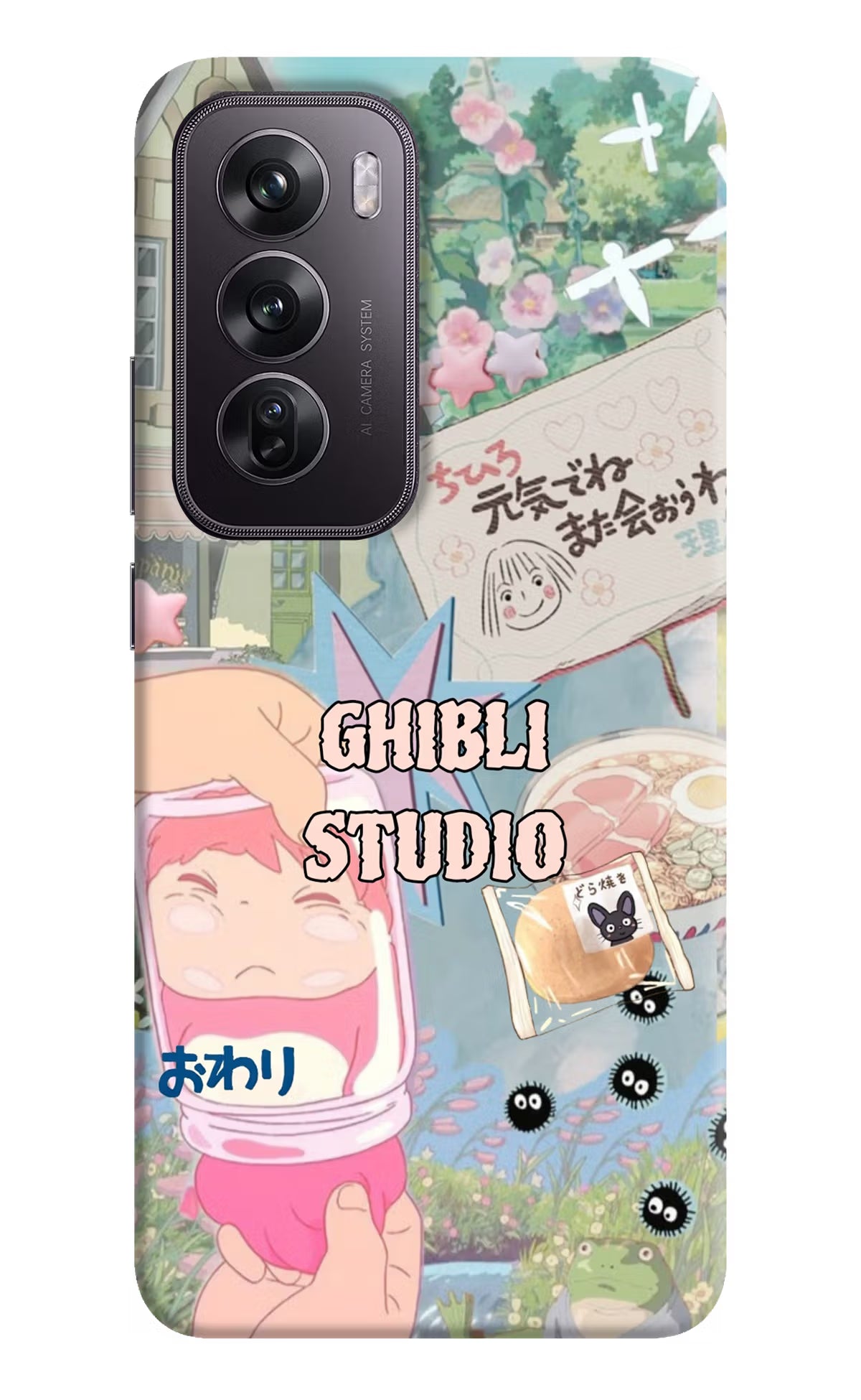 Studio Ghibli Oppo Reno12 Pro 5G Back Cover - Studio Ghibli Oppo Reno12 Pro 5G Back Cover Studio Ghibli Oppo Reno12 Pro 5G Back Cover