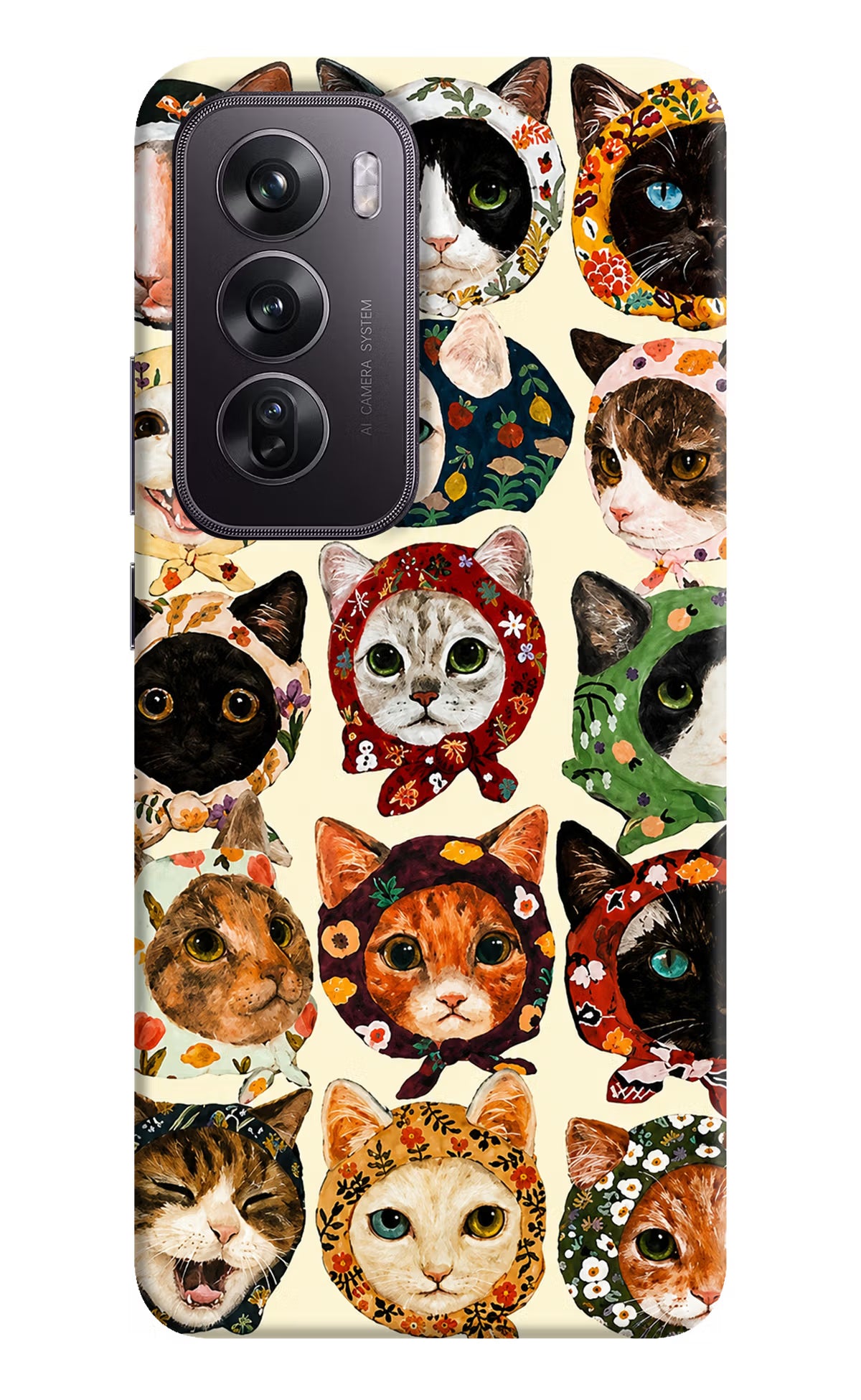 Cool Cat Oppo Reno12 Pro 5G Back Cover - Cool Cat Oppo Reno12 Pro 5G Back Cover Cool Cat Oppo Reno12 Pro 5G Back Cover