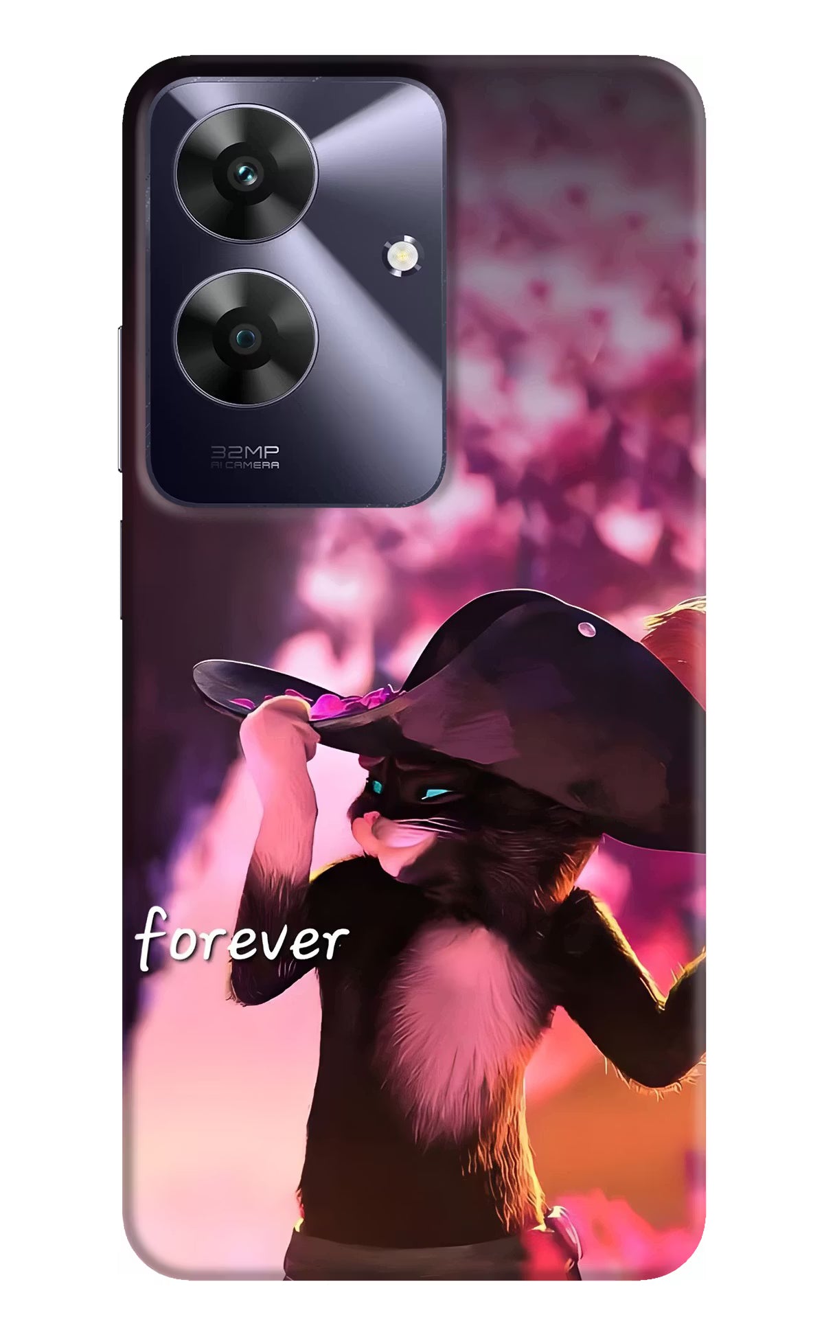 Forever Cat Realme C61 Back Cover - Forever Cat Realme C61 Back Cover Forever Cat Realme C61 Back Cover
