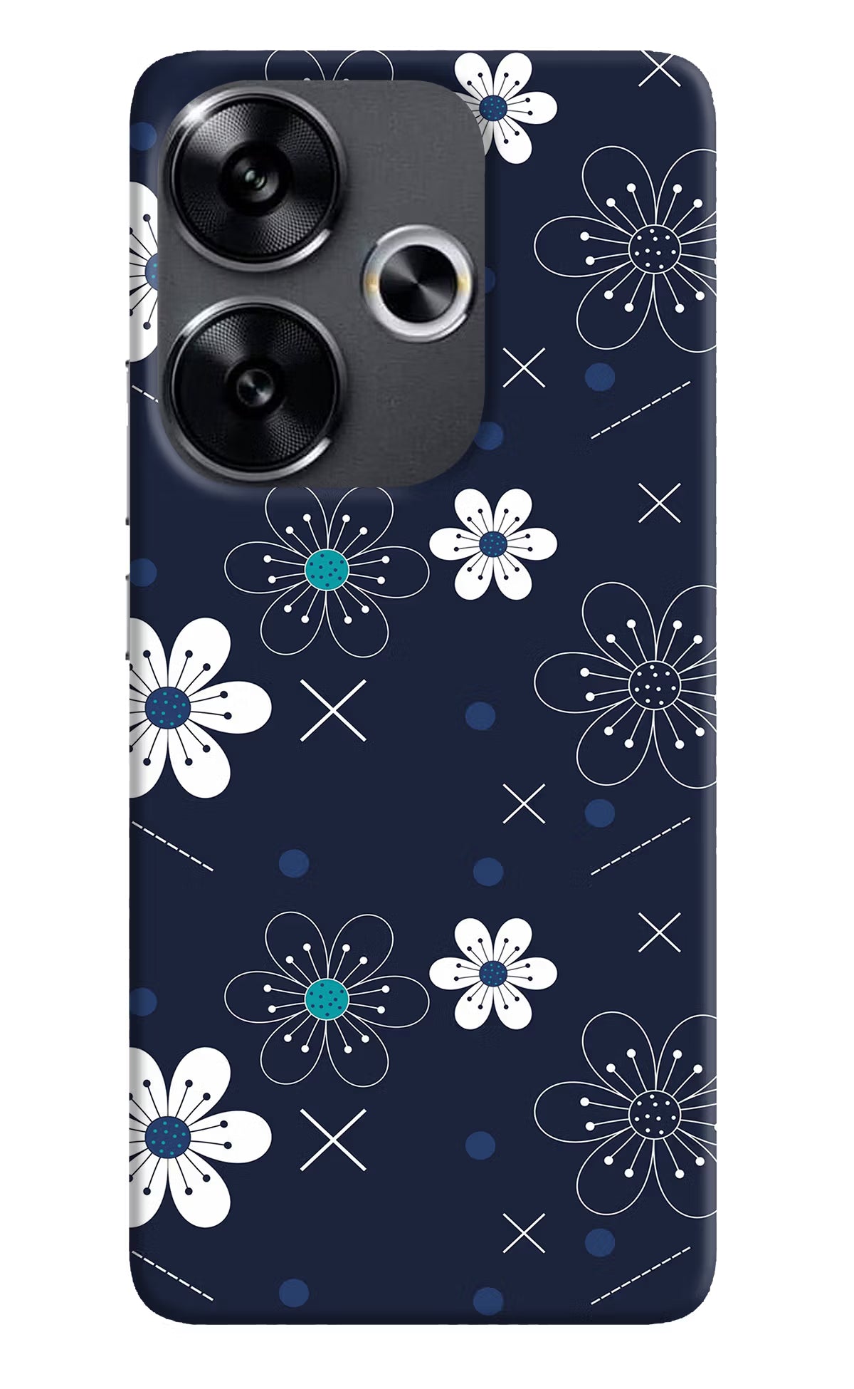 Flowers Poco F6 5G Back Cover - Flowers Poco F6 5G Back Cover Flowers Poco F6 5G Back Cover