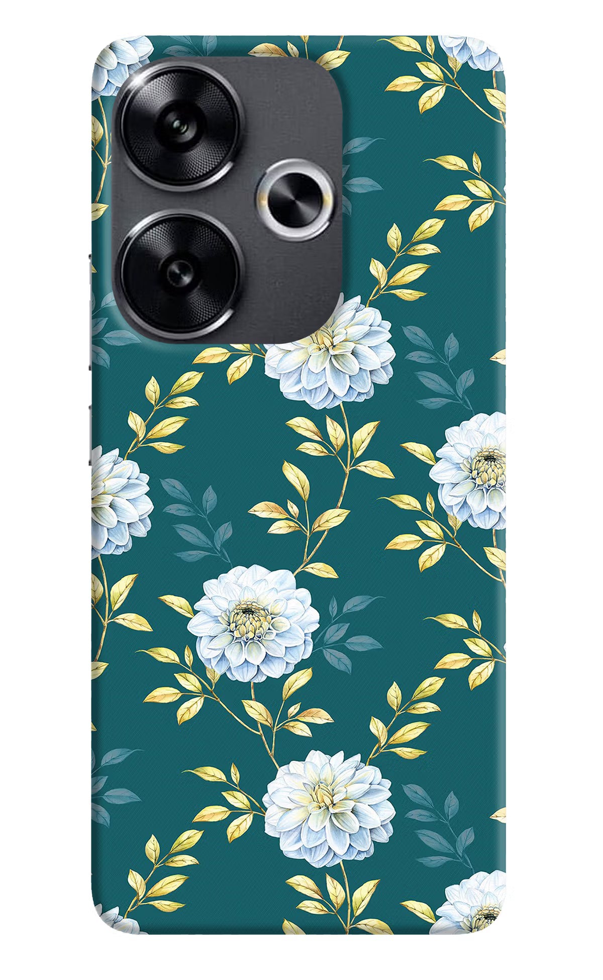 Flowers Poco F6 5G Back Cover - Flowers Poco F6 5G Back Cover Flowers Poco F6 5G Back Cover