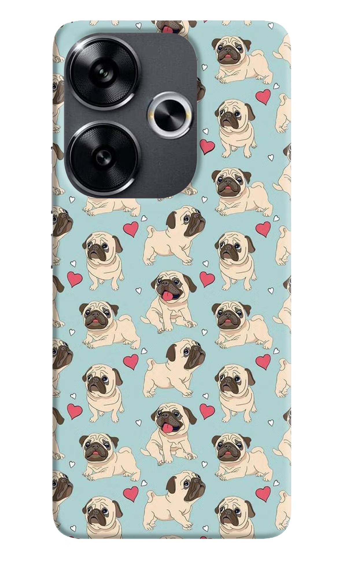 Pug Dog Poco F6 5G Back Cover - Pug Dog Poco F6 5G Back Cover Pug Dog Poco F6 5G Back Cover