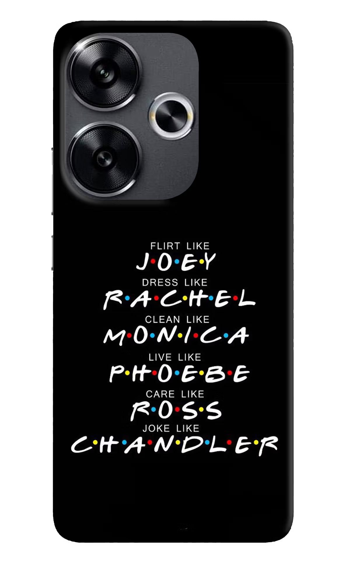 FRIENDS Character Poco F6 5G Back Cover - FRIENDS Character Poco F6 5G Back Cover FRIENDS Character Poco F6 5G Back Cover