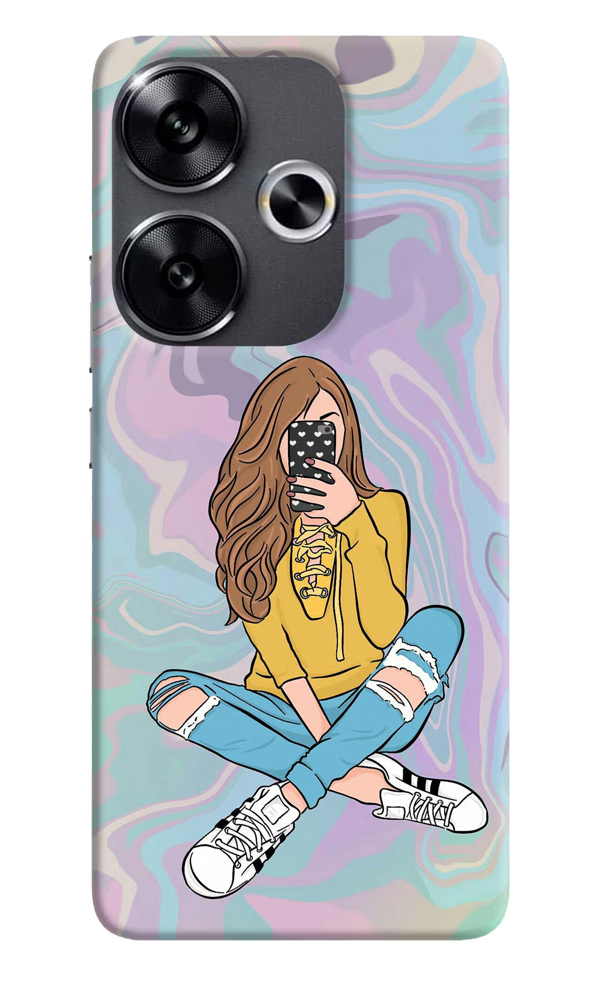 Selfie Girl Poco F6 5G Back Cover - Selfie Girl Poco F6 5G Back Cover Selfie Girl Poco F6 5G Back Cover