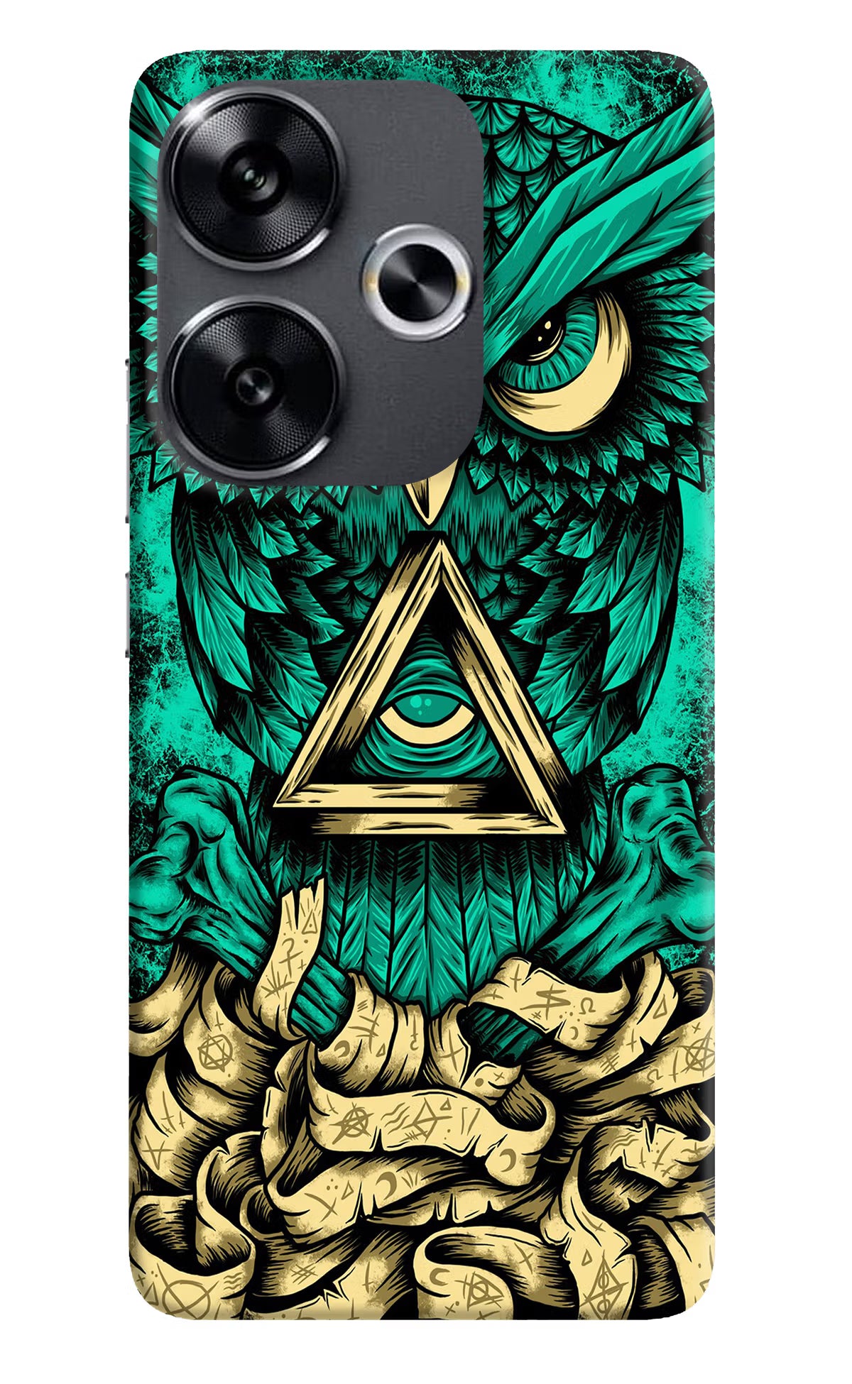 Green Owl Poco F6 5G Back Cover - Green Owl Poco F6 5G Back Cover Green Owl Poco F6 5G Back Cover