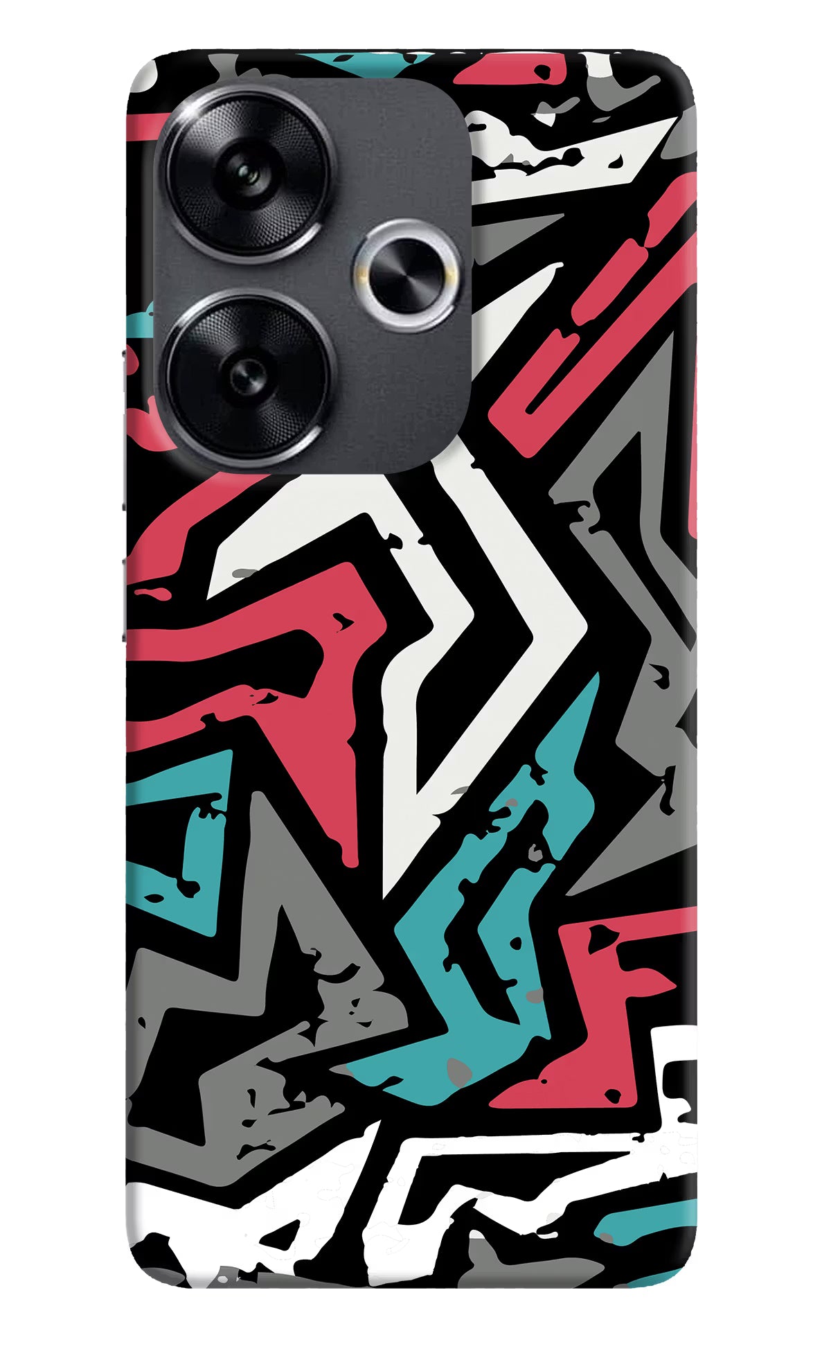 Geometric Graffiti Poco F6 5G Back Cover - Geometric Graffiti Poco F6 5G Back Cover Geometric Graffiti Poco F6 5G Back Cover