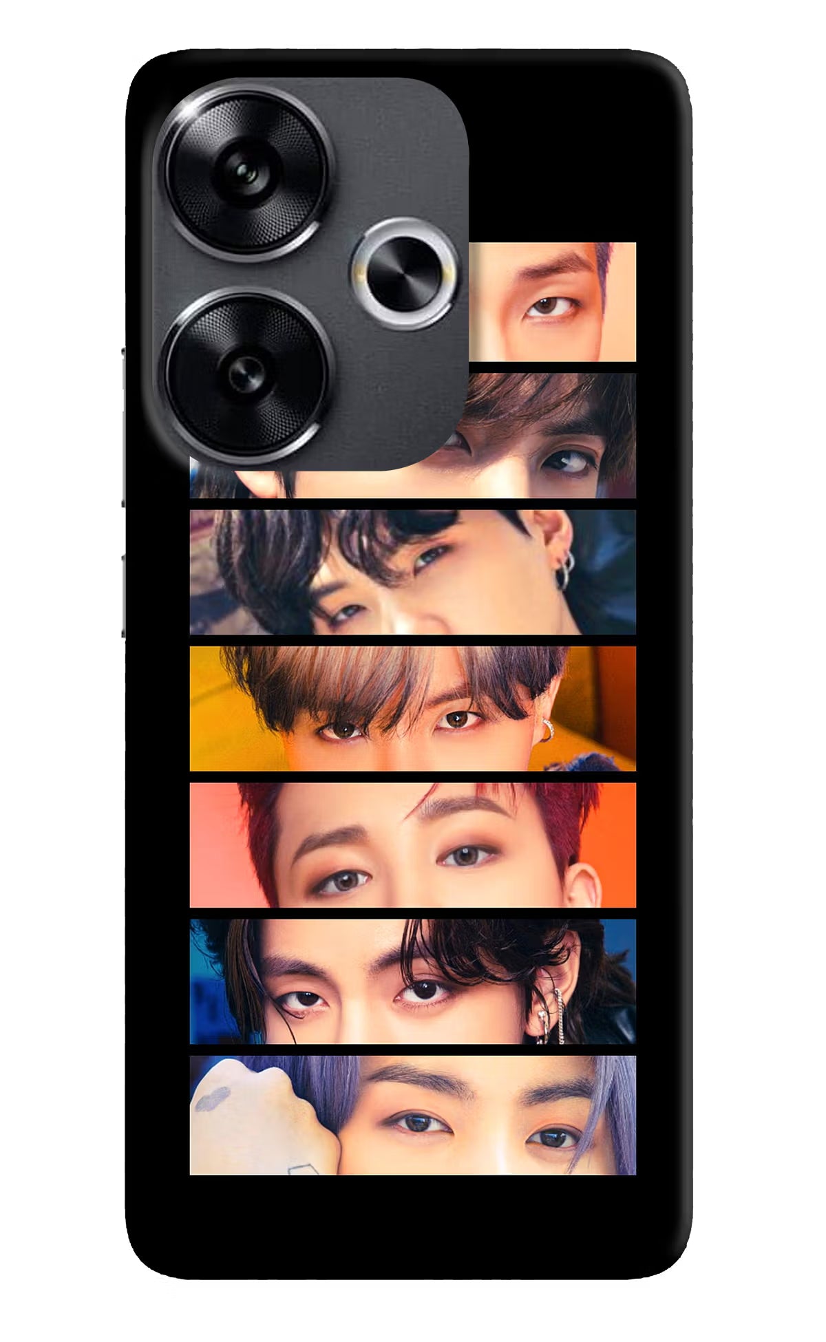 BTS Eyes Poco F6 5G Back Cover - BTS Eyes Poco F6 5G Back Cover BTS Eyes Poco F6 5G Back Cover