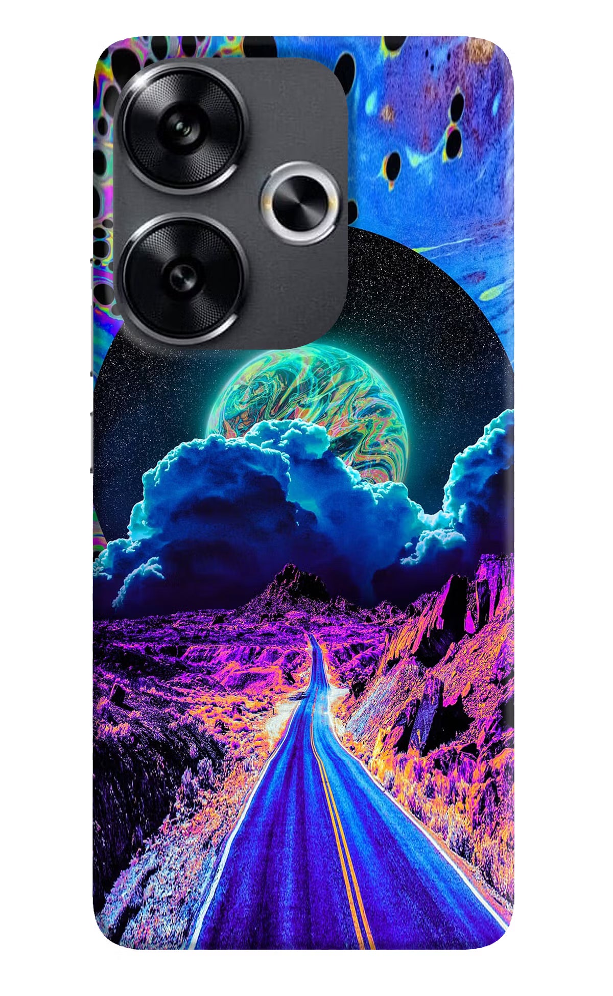 Psychedelic Painting Poco F6 5G Back Cover - Psychedelic Painting Poco F6 5G Back Cover Psychedelic Painting Poco F6 5G Back Cover