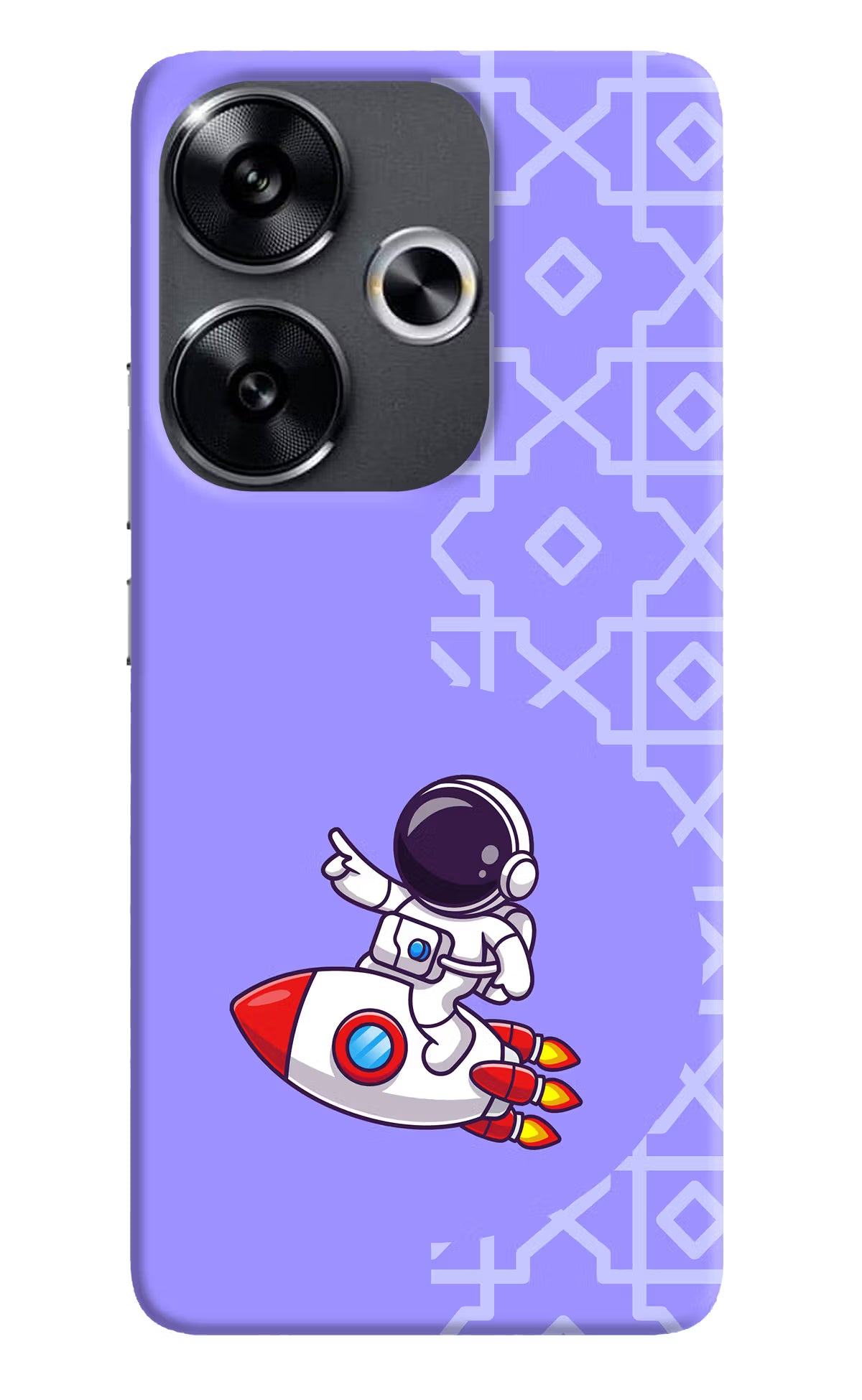 Cute Astronaut Poco F6 5G Back Cover - Cute Astronaut Poco F6 5G Back Cover Cute Astronaut Poco F6 5G Back Cover
