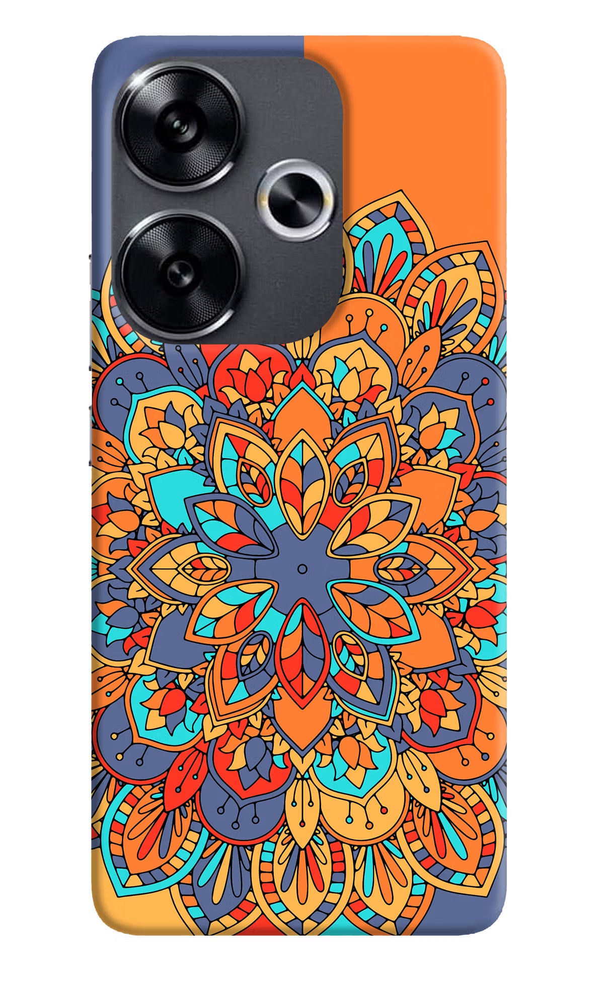 Color Mandala Poco F6 5G Back Cover - Color Mandala Poco F6 5G Back Cover Color Mandala Poco F6 5G Back Cover