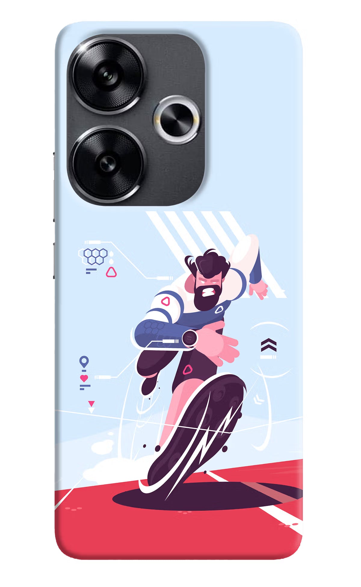 Run Pro Poco F6 5G Back Cover - Run Pro Poco F6 5G Back Cover Run Pro Poco F6 5G Back Cover