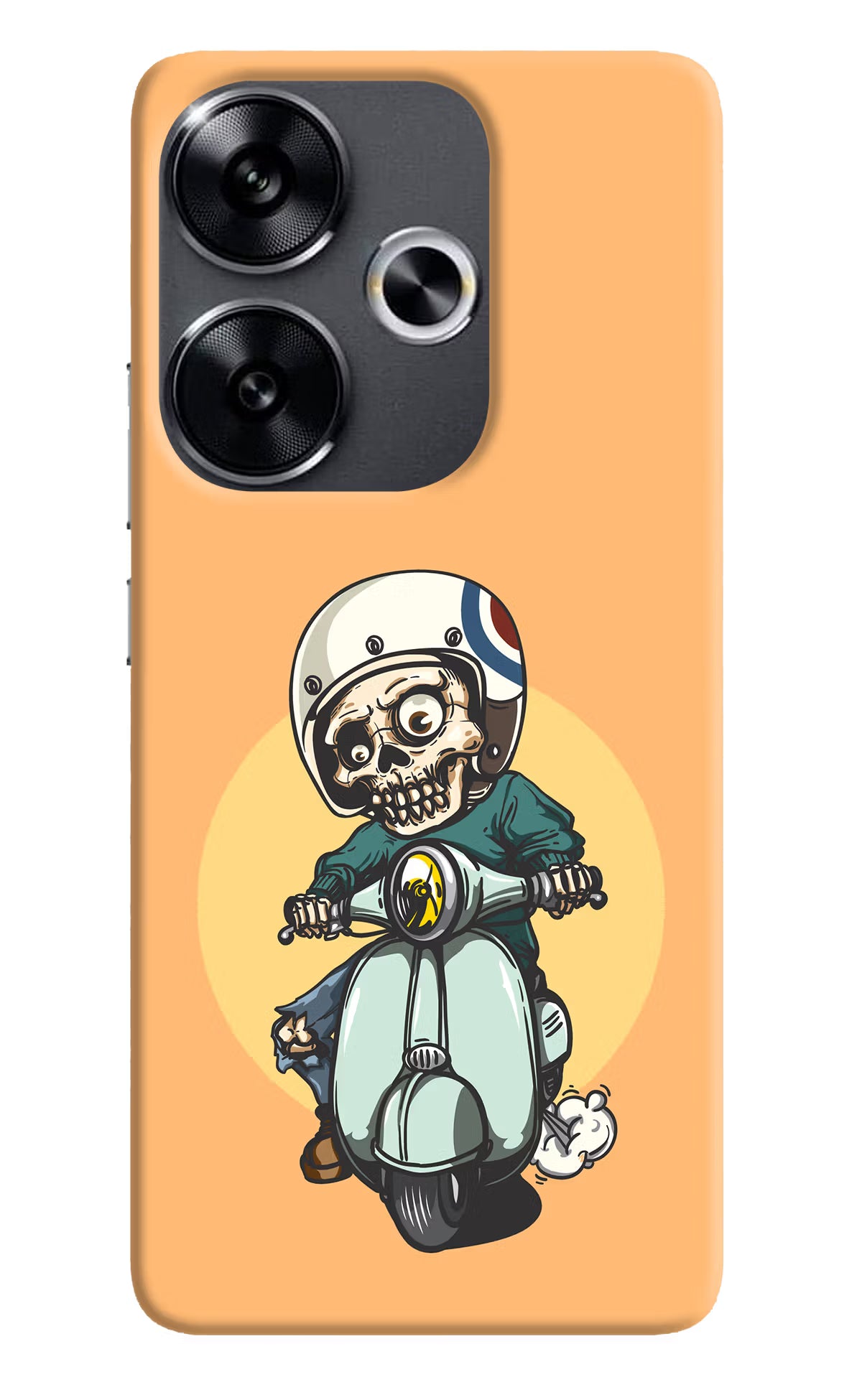 Undead Biker Poco F6 5G Back Cover - Undead Biker Poco F6 5G Back Cover Undead Biker Poco F6 5G Back Cover