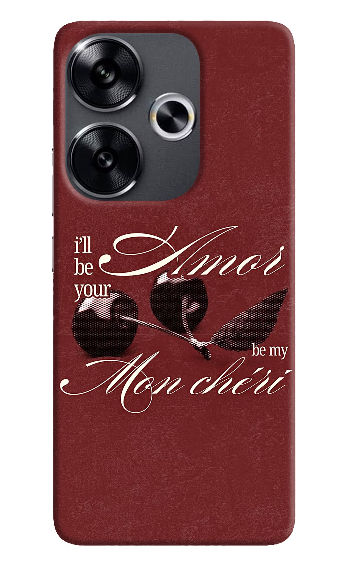 Velvet Cherry Poco F6 5G Back Cover - Velvet Cherry Poco F6 5G Back Cover Velvet Cherry Poco F6 5G Back Cover