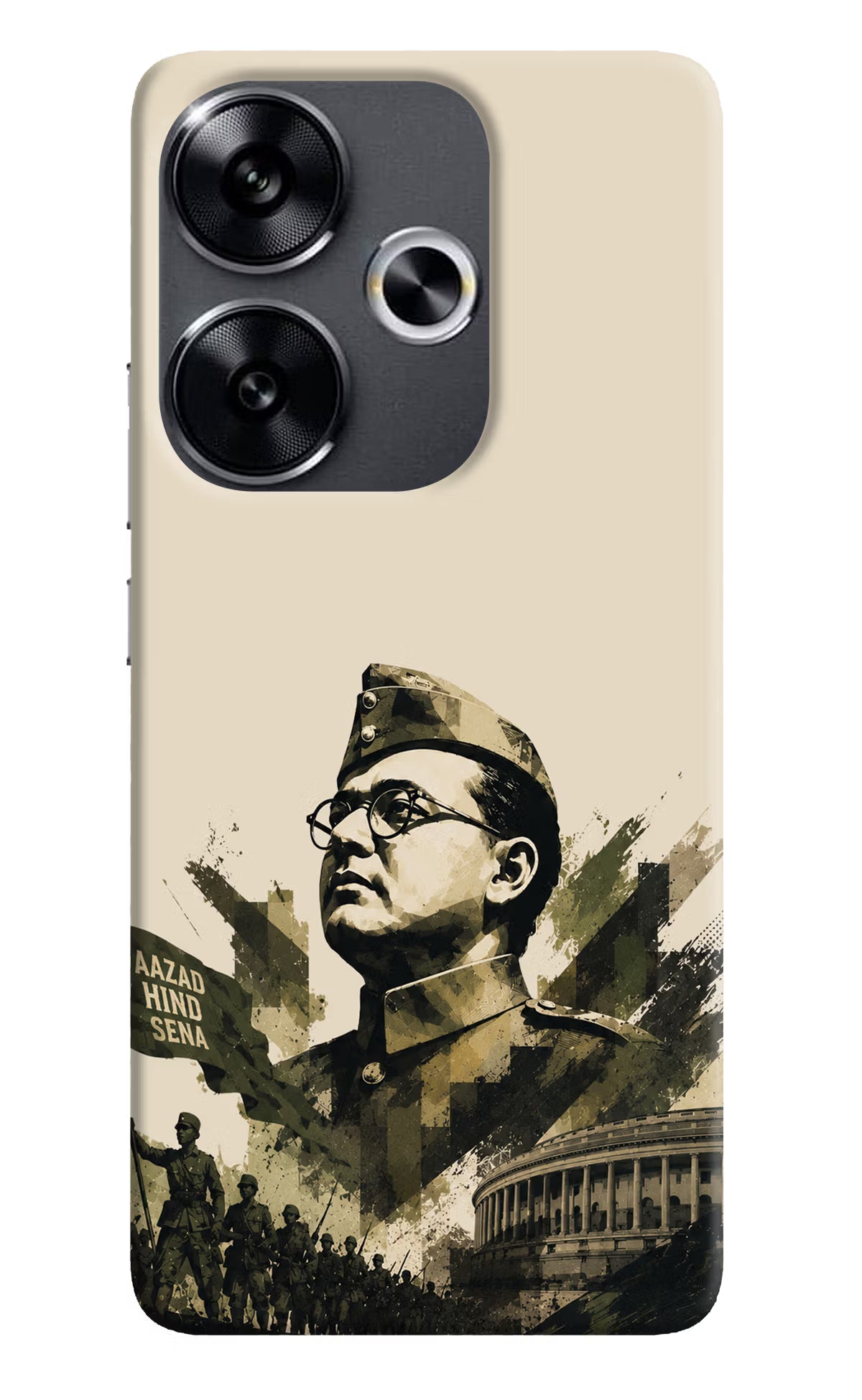 Netaji Rising Poco F6 5G Back Cover - Netaji Rising Poco F6 5G Back Cover Netaji Rising Poco F6 5G Back Cover