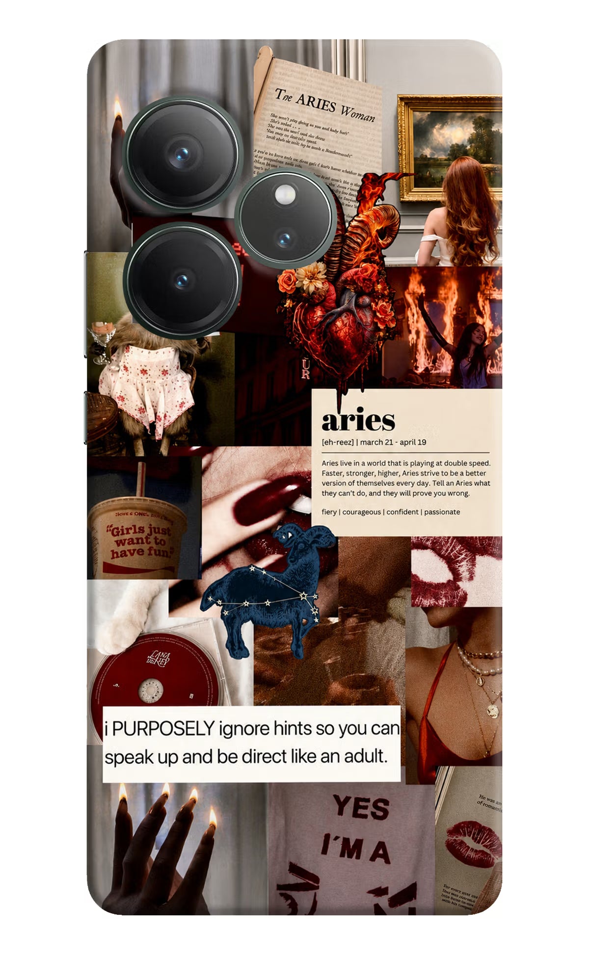 Zodiac Aries Realme GT 6 Back Cover - Zodiac Aries Realme GT 6 Back Cover Zodiac Aries Realme GT 6 Back Cover