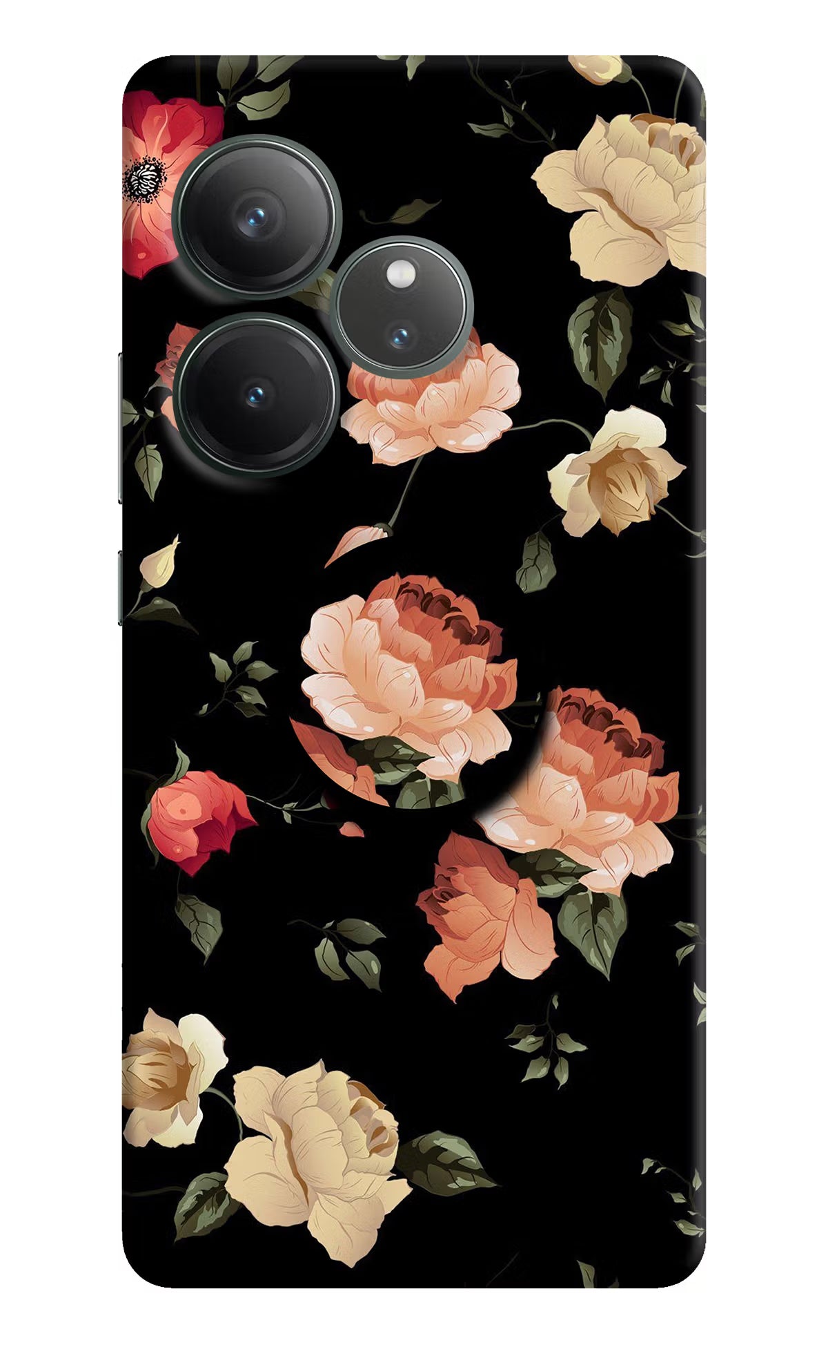 Flowers Realme GT 6 Pop Case - Flowers Realme GT 6 Pop Case Flowers Realme GT 6 Pop Case