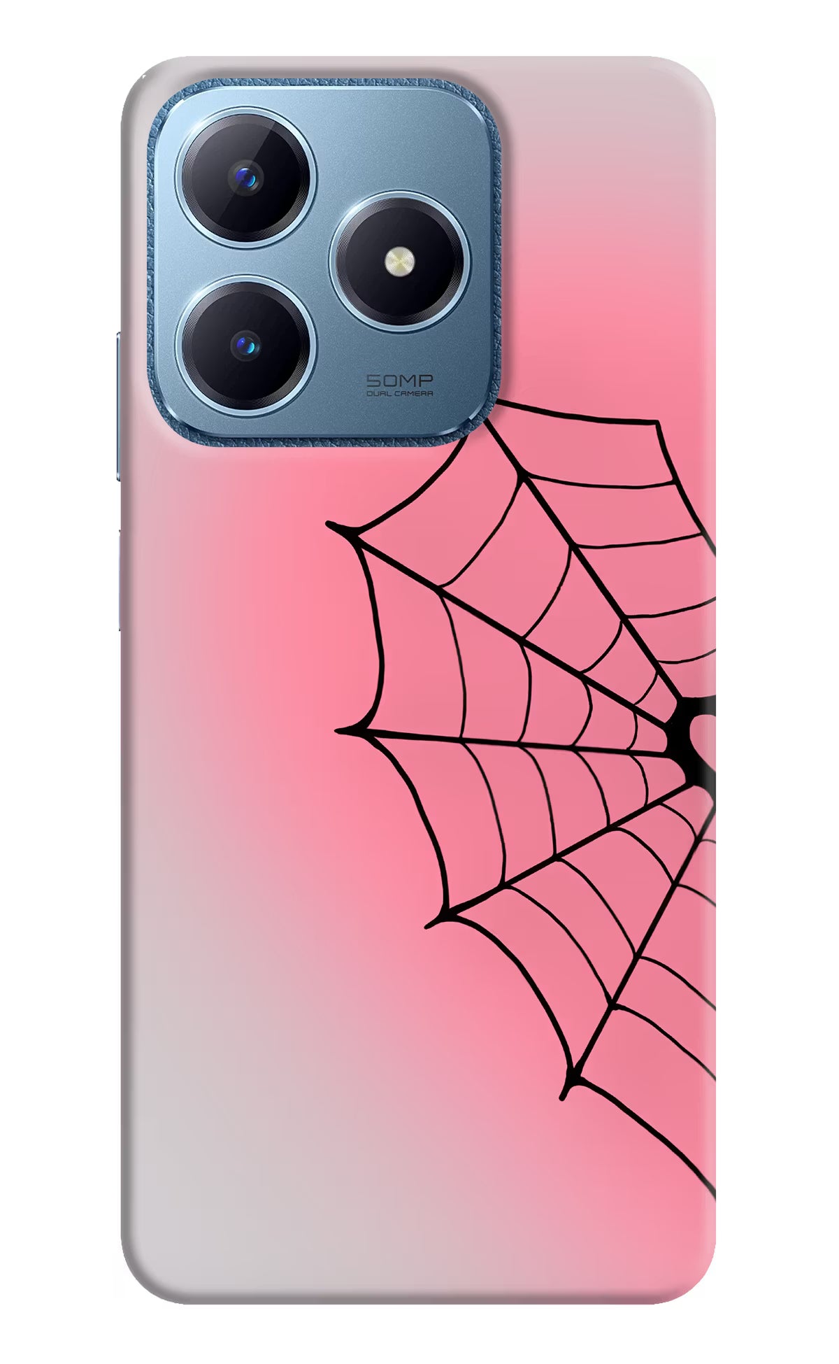 Pink Web Realme C63 Back Cover - Pink Web Realme C63 Back Cover Pink Web Realme C63 Back Cover