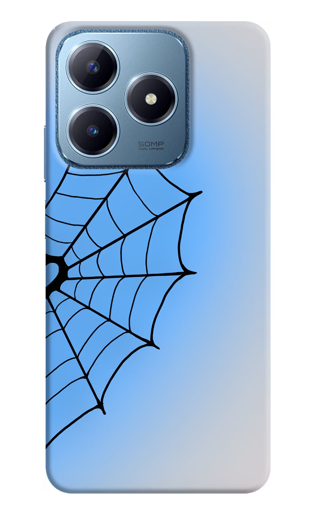 Blue Web Realme C63 Back Cover - Blue Web Realme C63 Back Cover Blue Web Realme C63 Back Cover